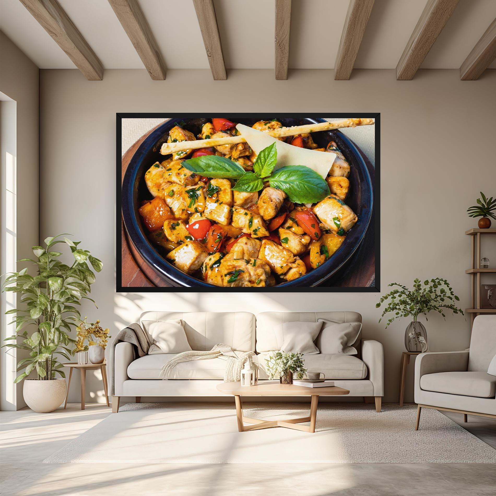 Tablou Canvas Chicken Food mockup 6