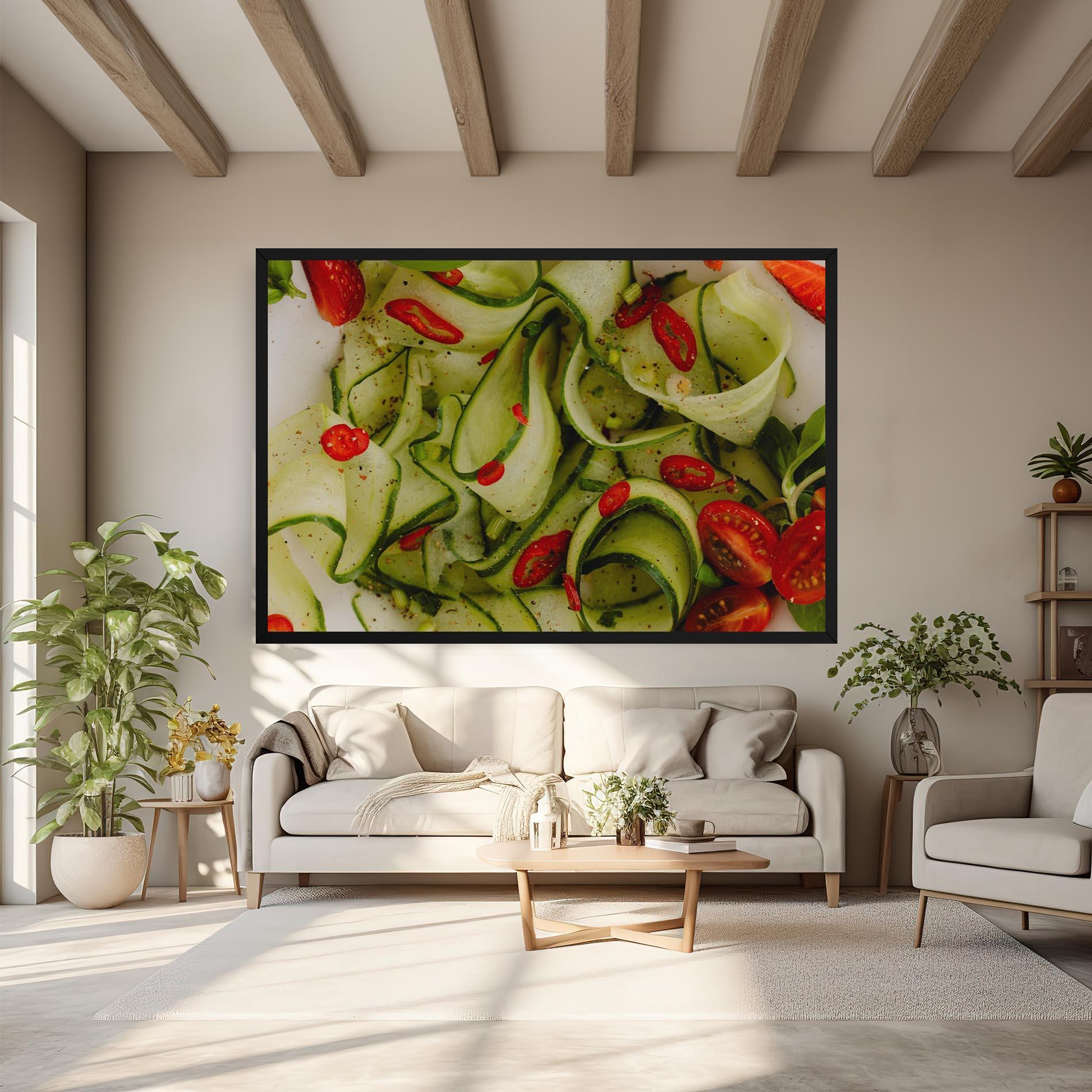 Tablou Canvas Cucumber Food mockup 6