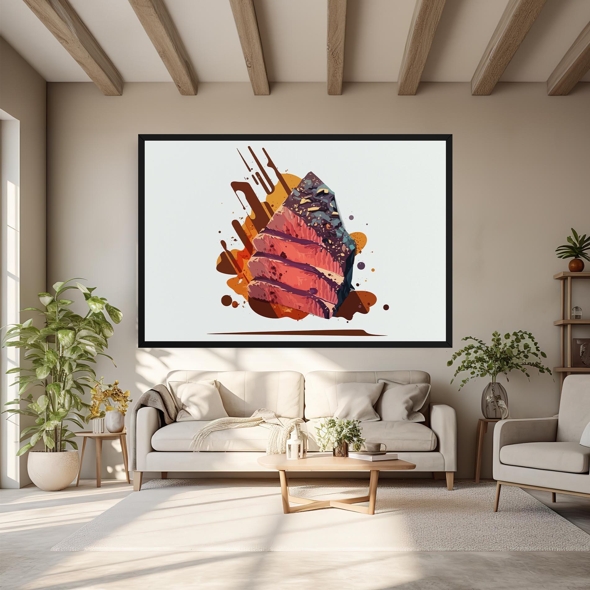 Tablou Canvas Meat Floating mockup 6