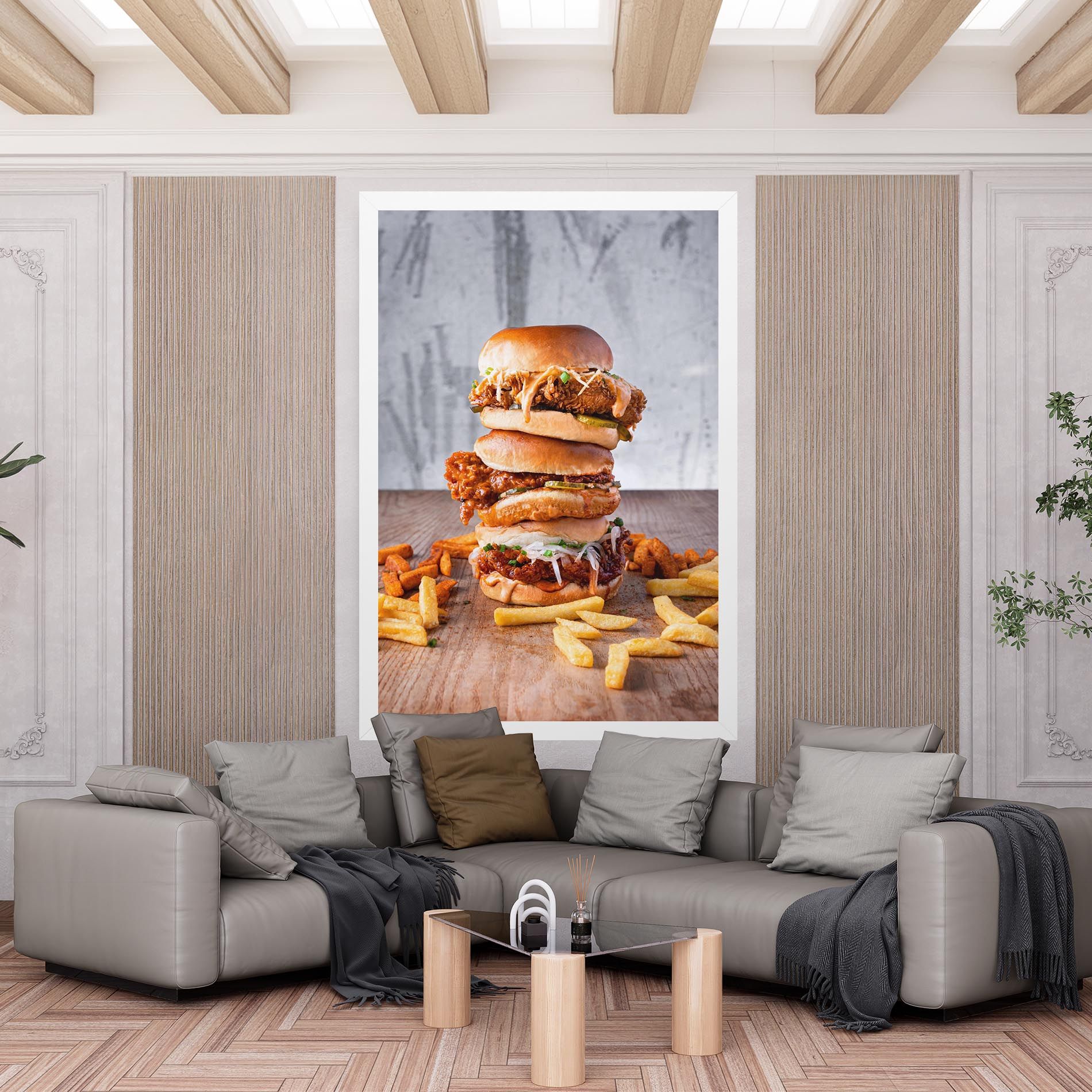 Triple Hamburger mockup 6