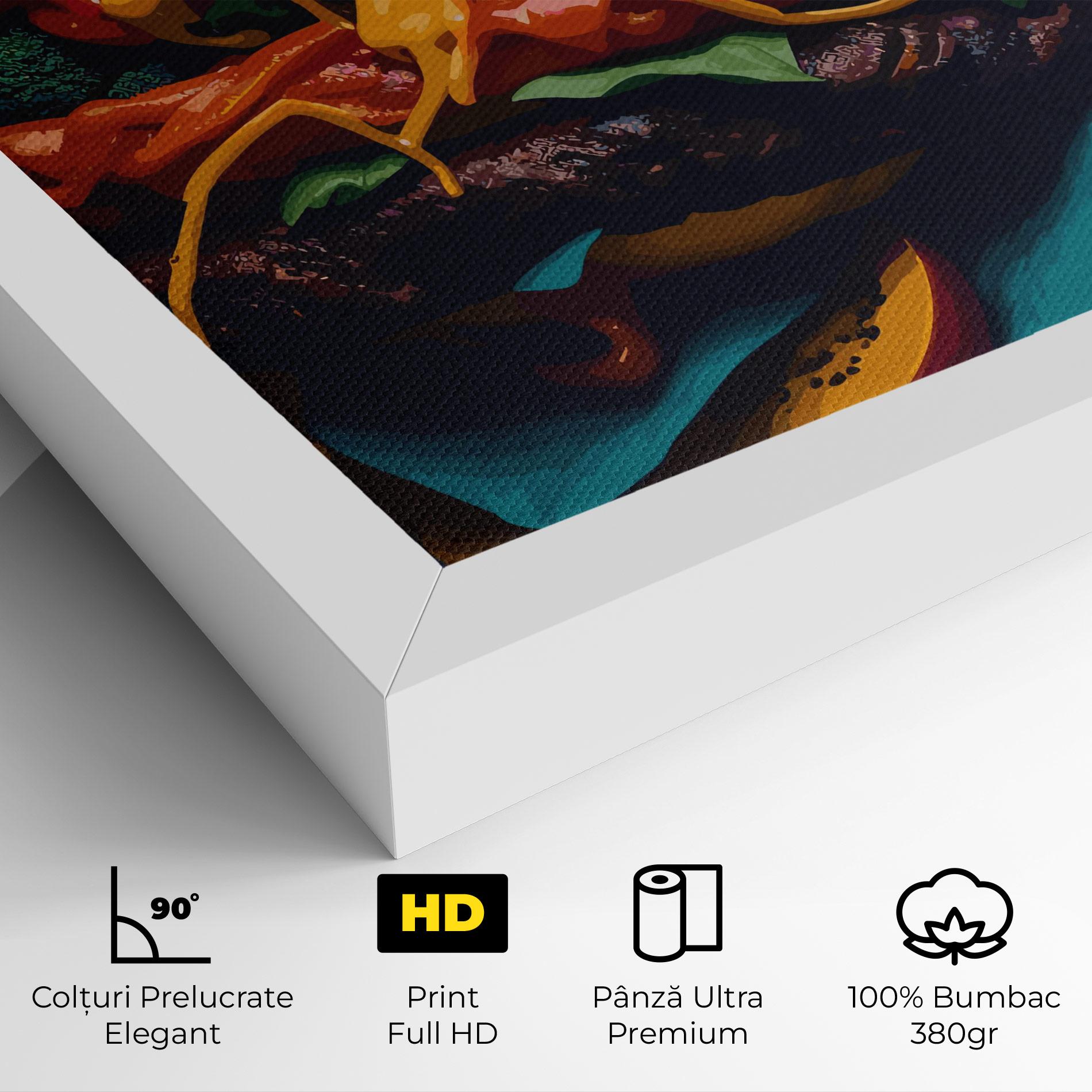 Tablou Canvas Burger Mustard mockup 4