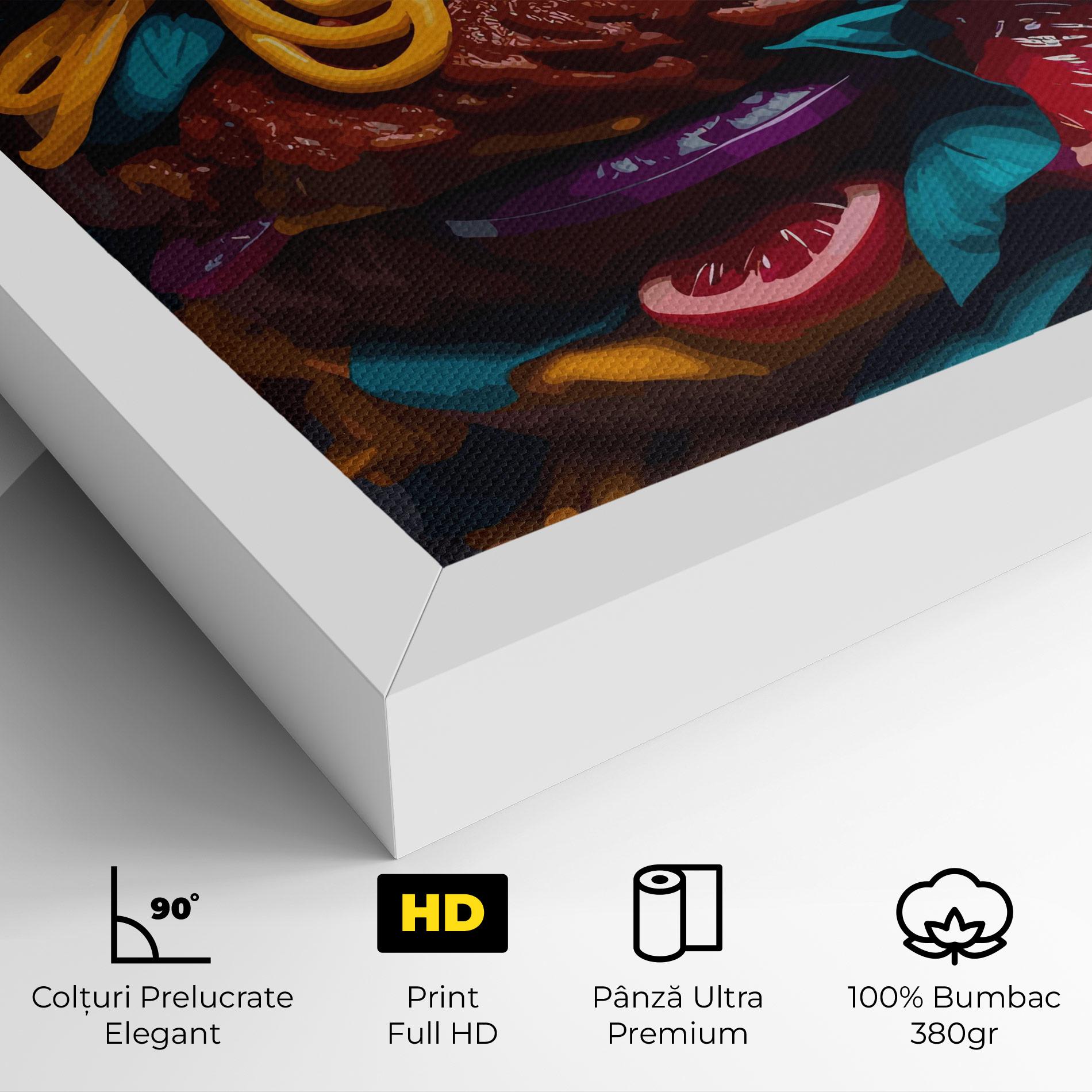 Tablou Canvas Crazy Burger mockup 4