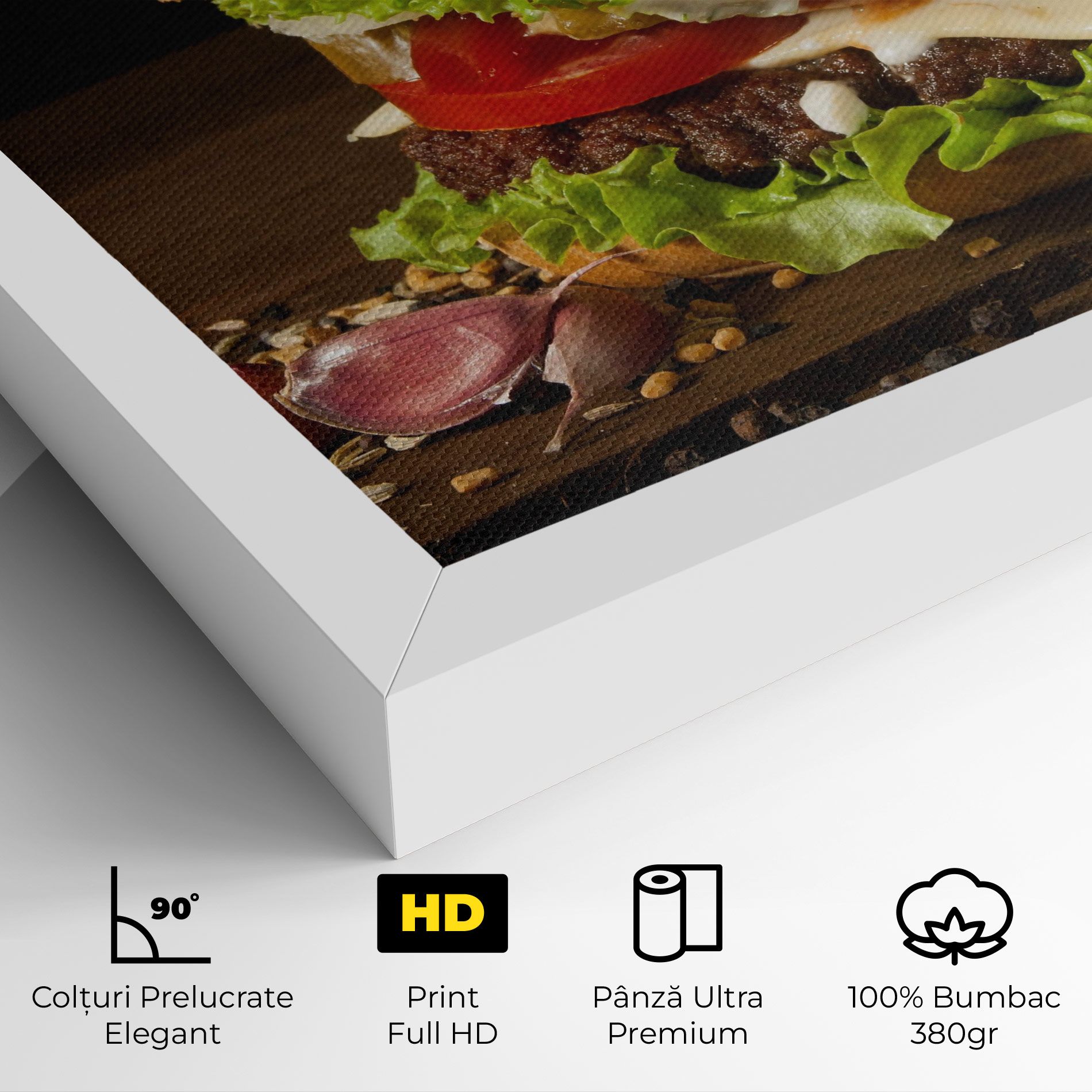 Delicious Hamburger mockup 4