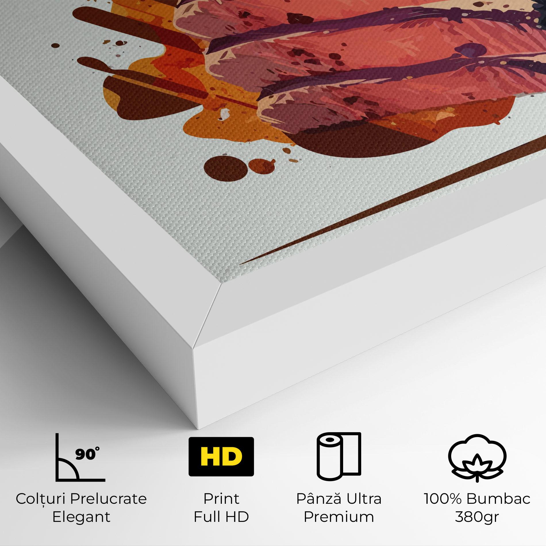 Tablou Canvas Meat Floating mockup 4
