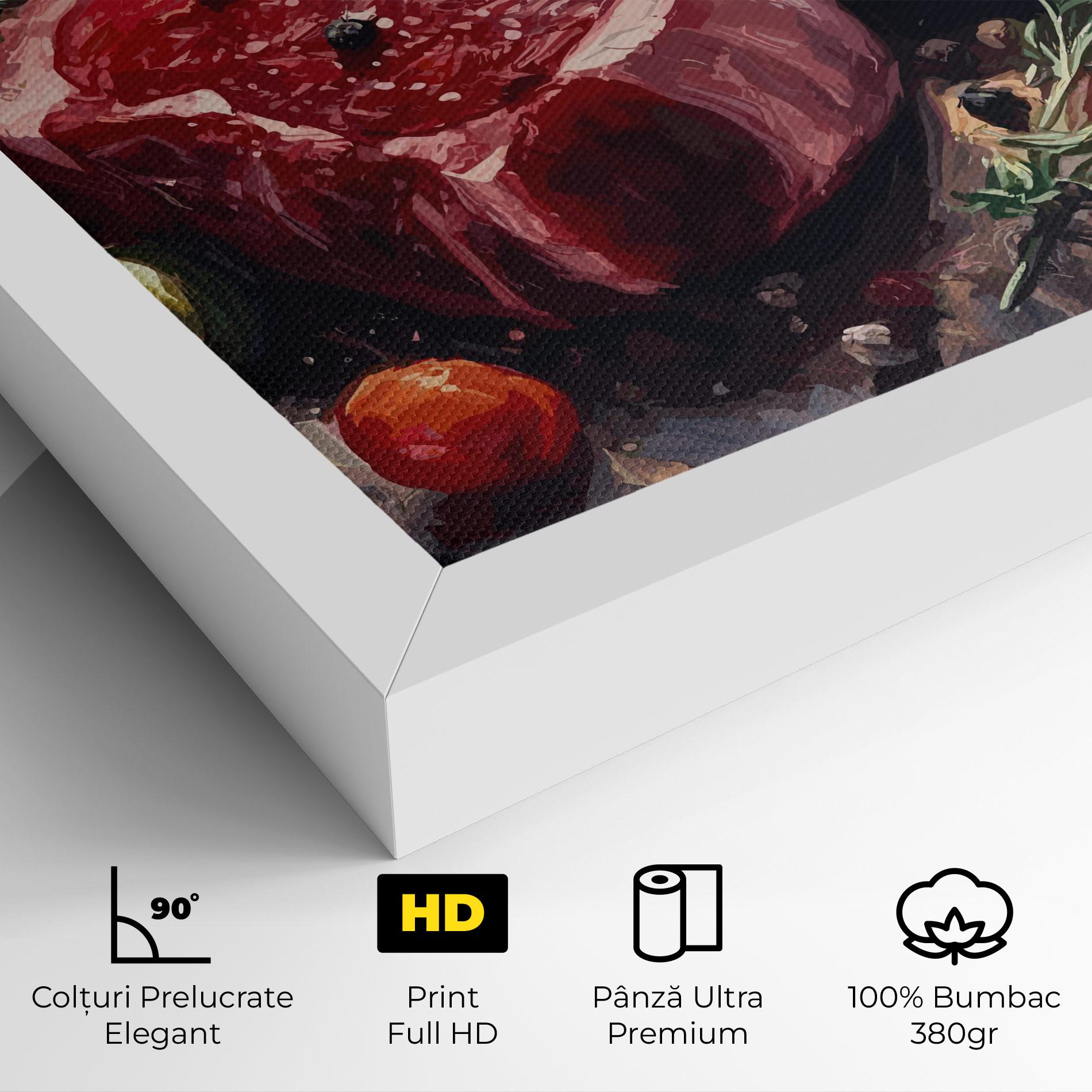 Tablou Canvas Meat With Tomatoes mockup 4