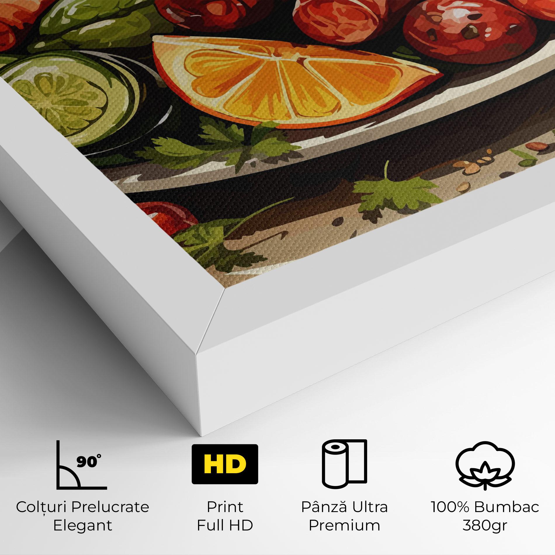 Tablou Canvas Tasty Sousages mockup 4