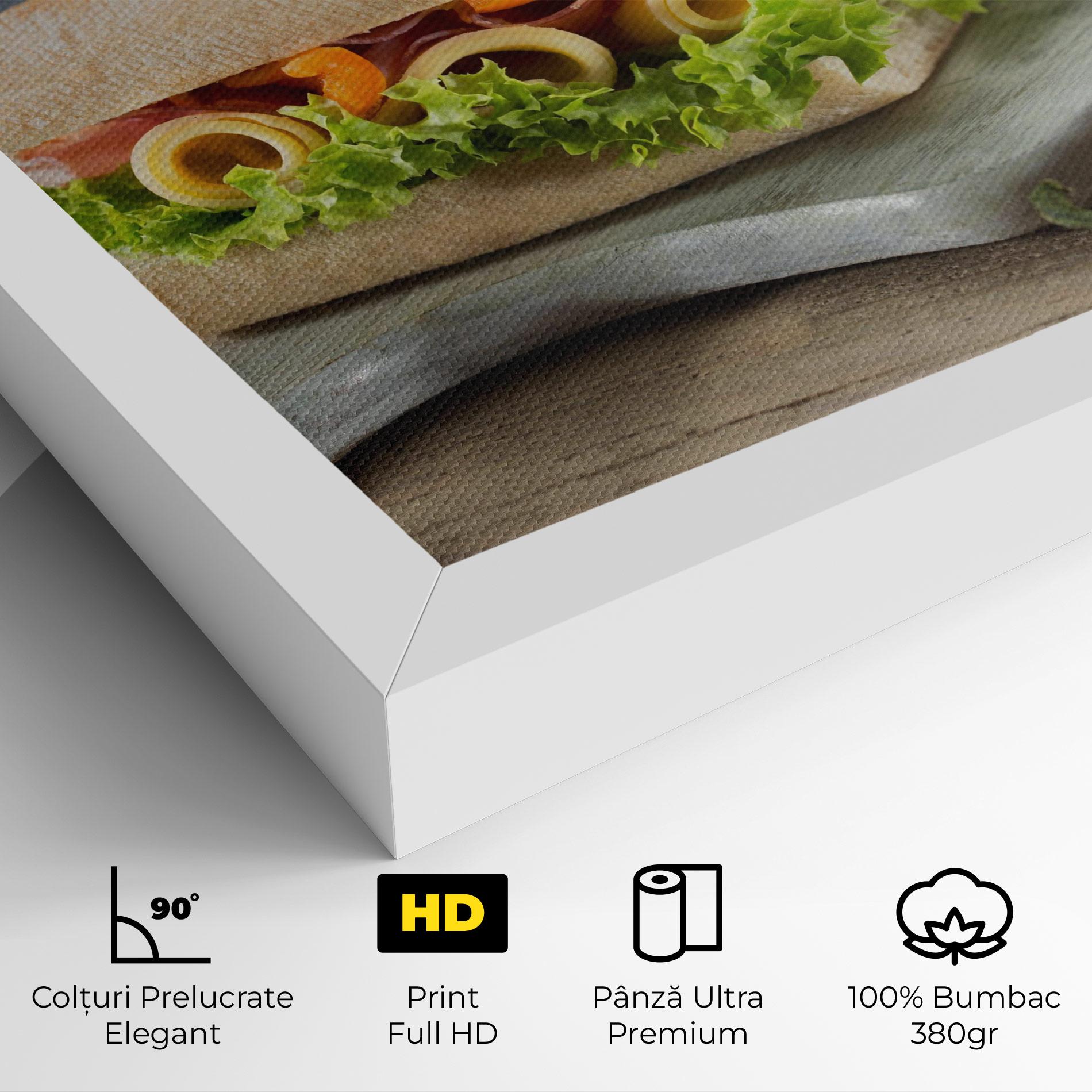 Tablou Canvas Yum Sandwich mockup 4