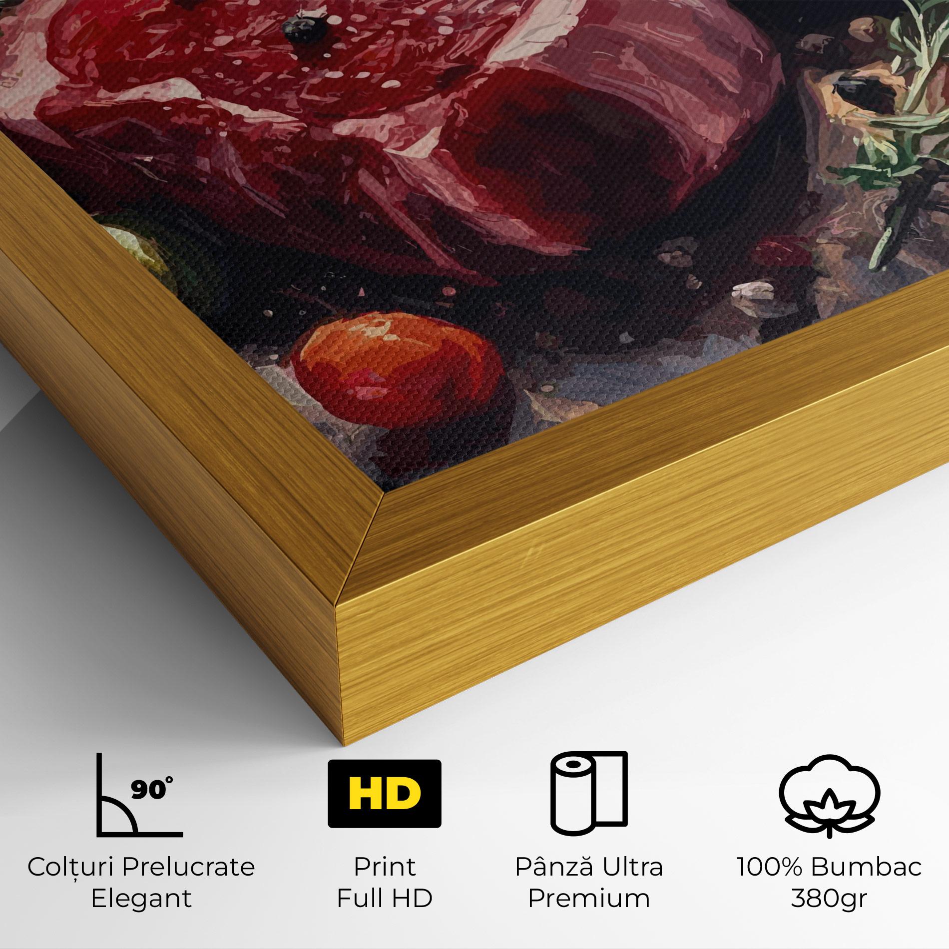 Tablou Canvas Meat With Tomatoes mockup 4