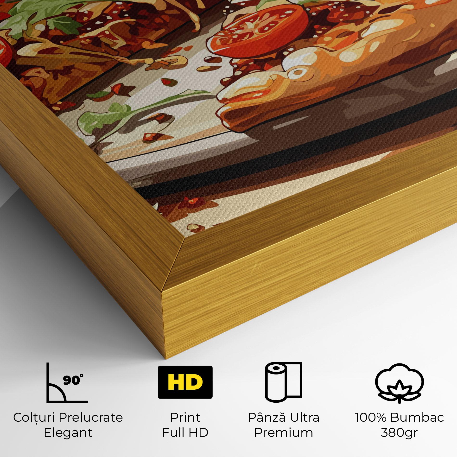 Tablou Canvas Pizza View mockup 4