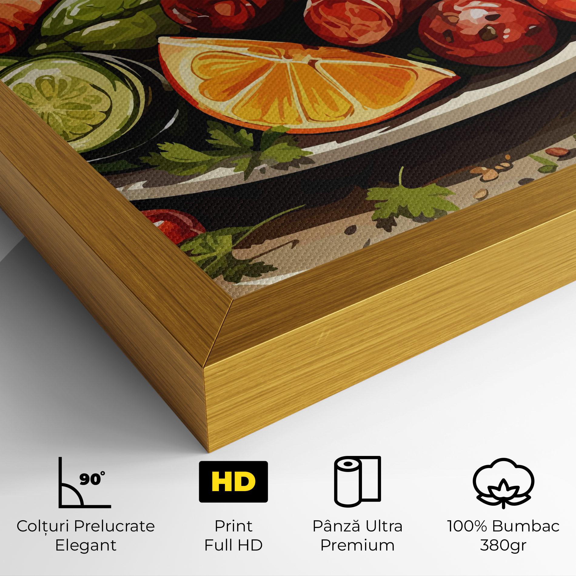 Tablou Canvas Tasty Sousages mockup 4