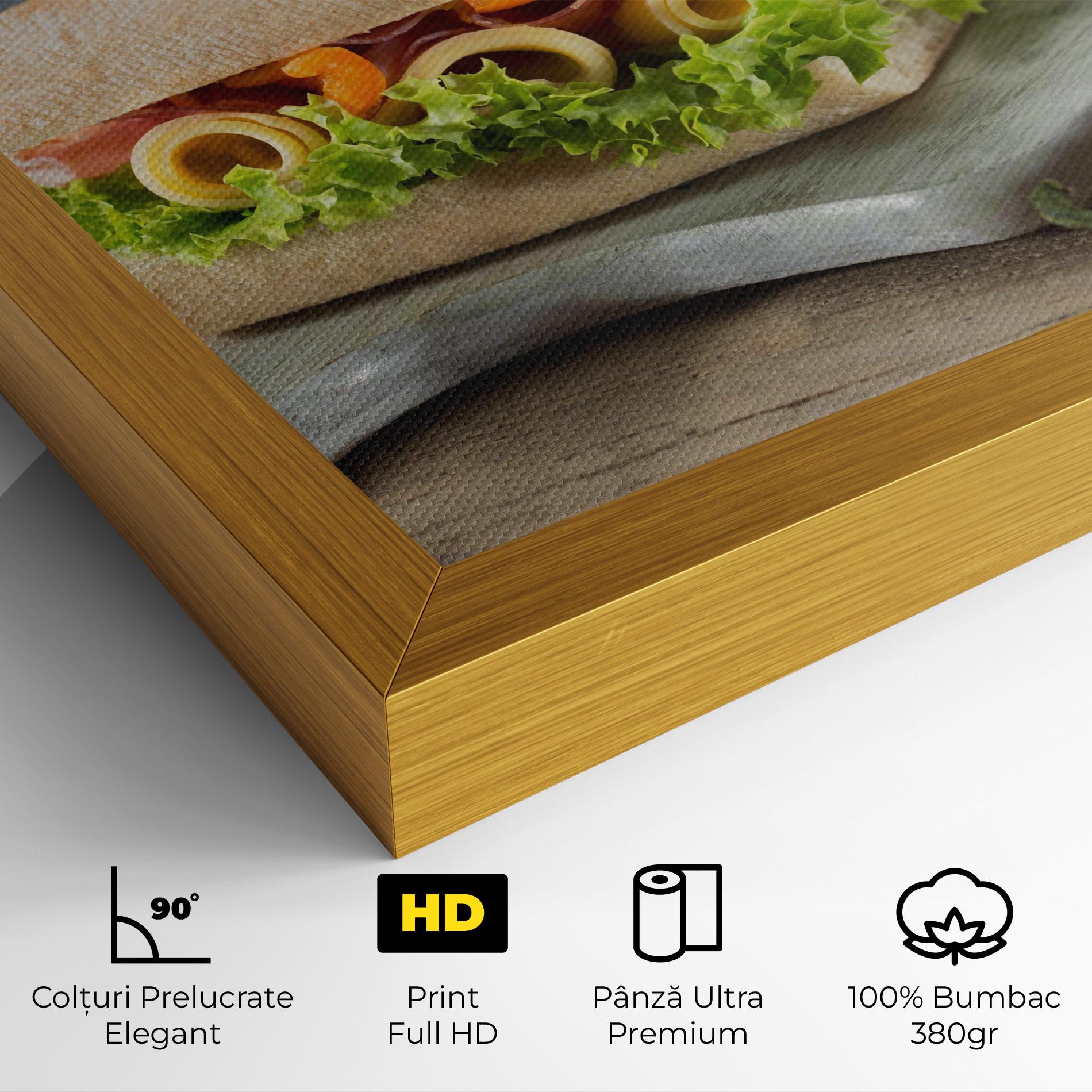 Tablou Canvas Yum Sandwich mockup 4