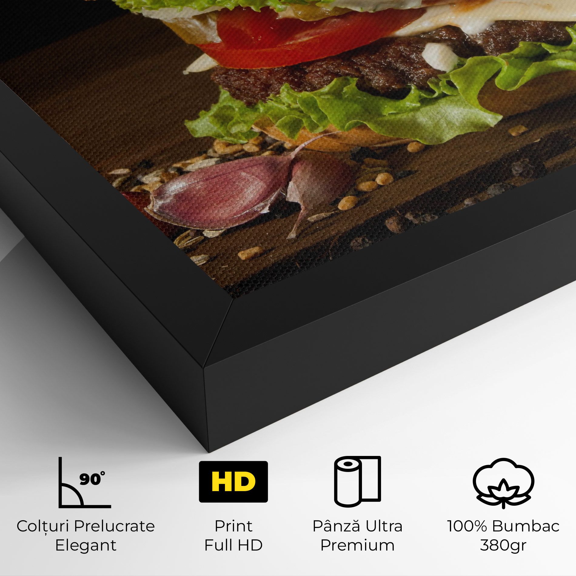Delicious Hamburger mockup 4
