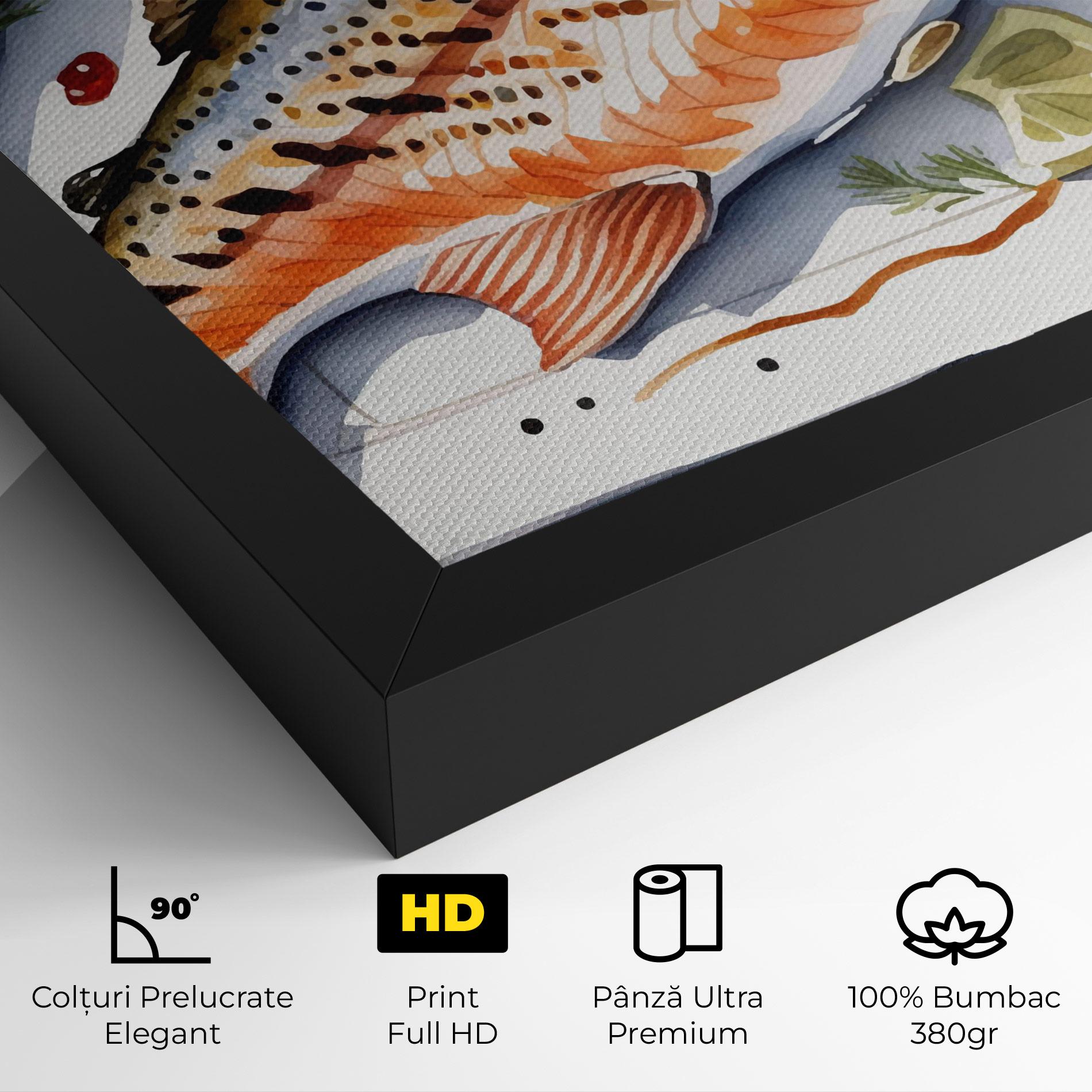 Tablou Canvas Grilled Trout mockup 4