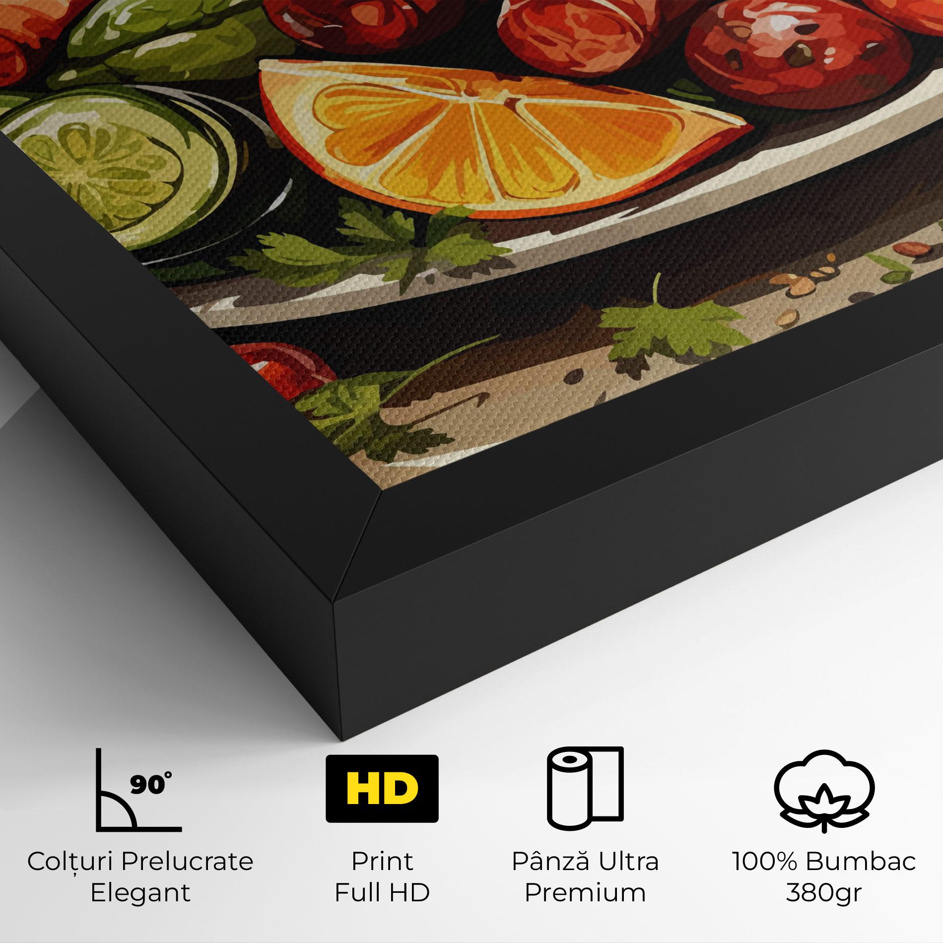 Tablou Canvas Tasty Sousages mockup 4
