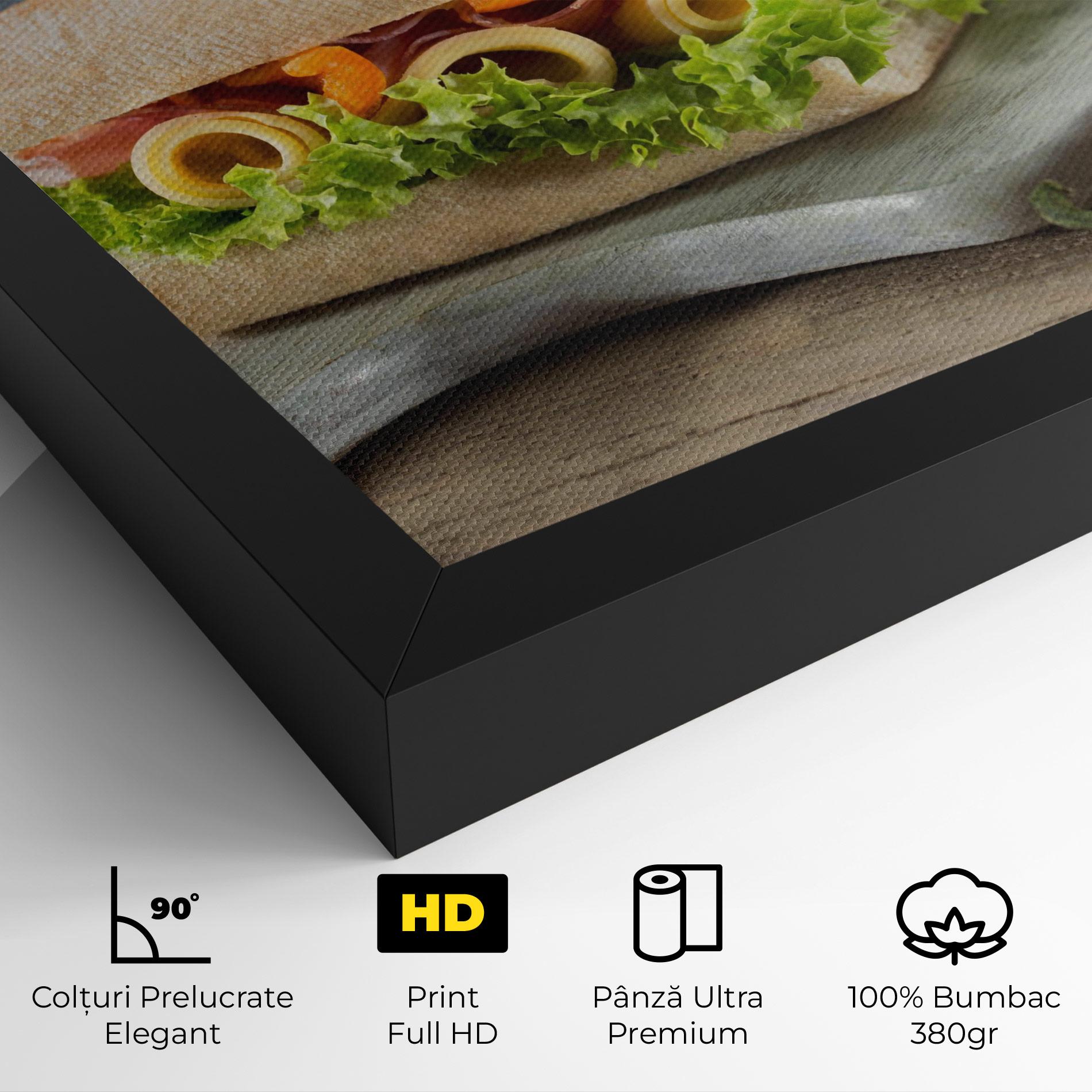 Tablou Canvas Yum Sandwich mockup 4