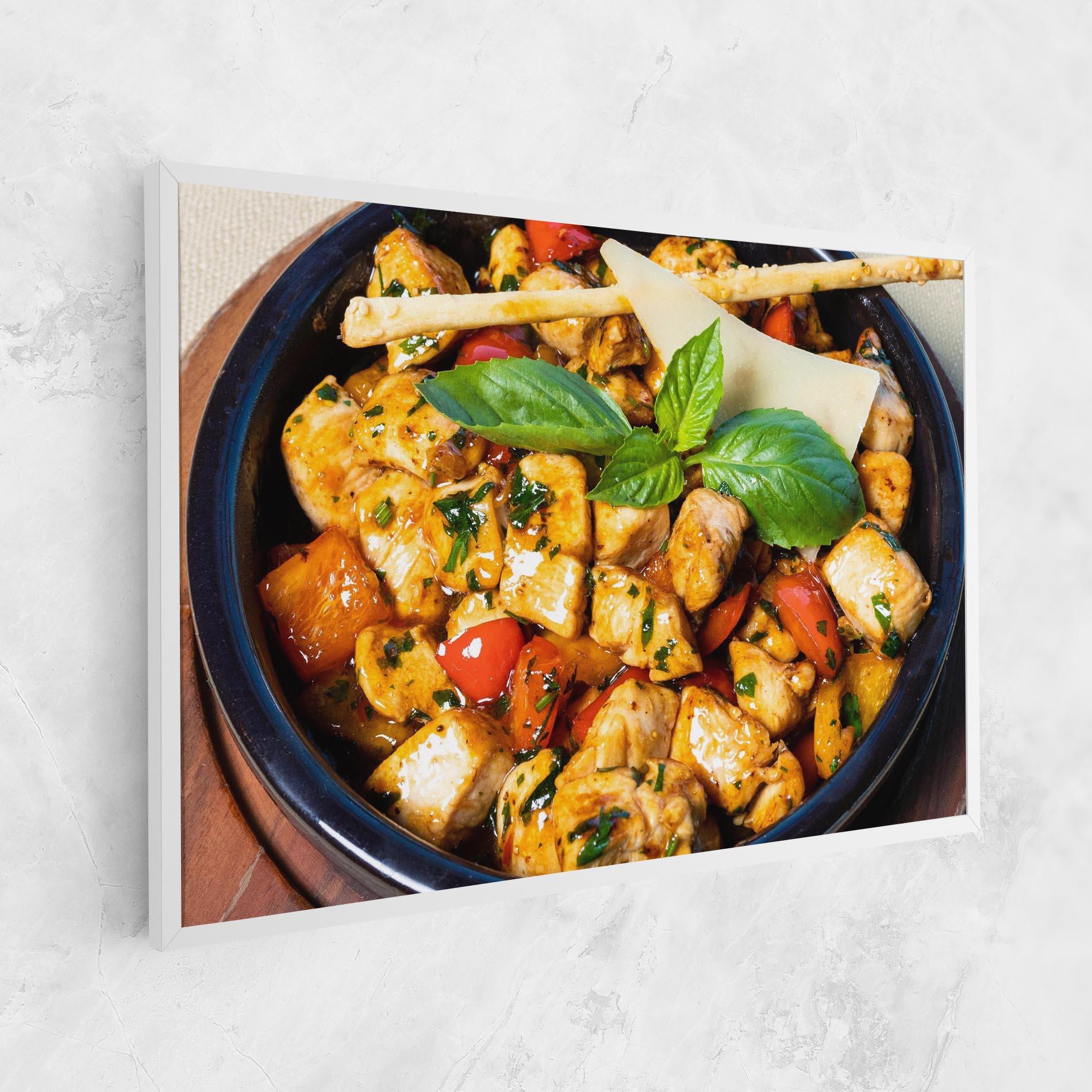 Tablou Canvas Chicken Food mockup 1