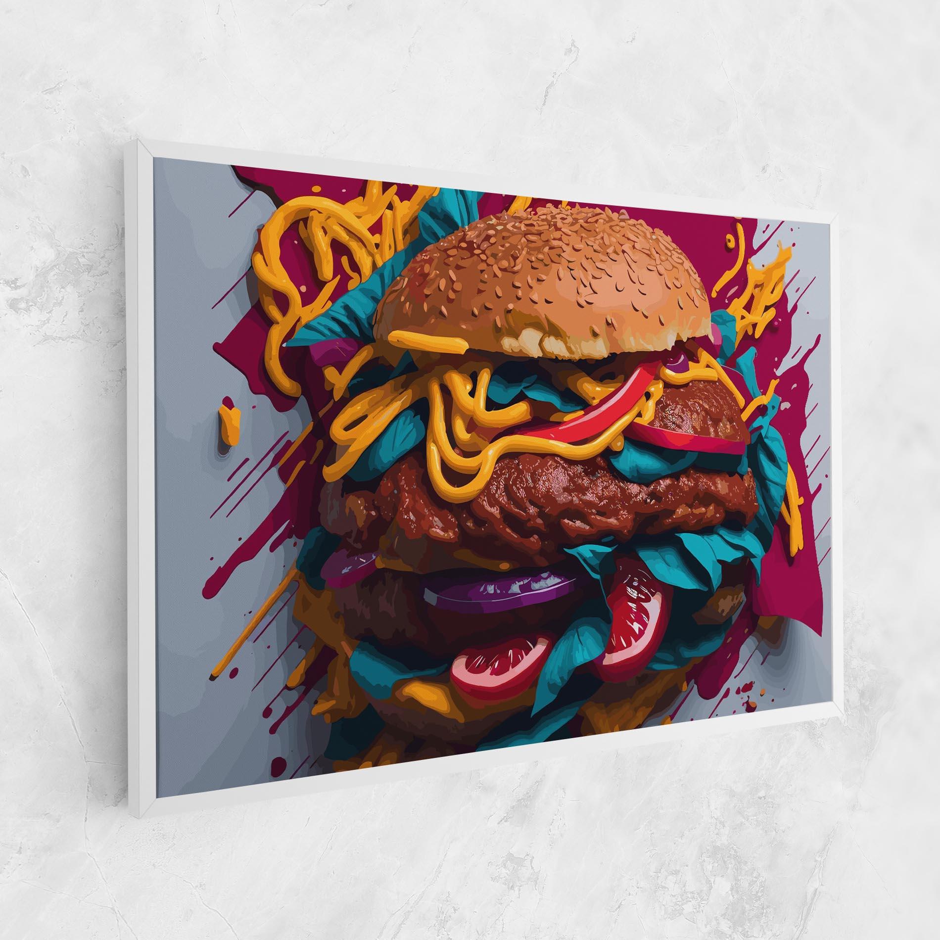 Tablou Canvas Crazy Burger mockup 1