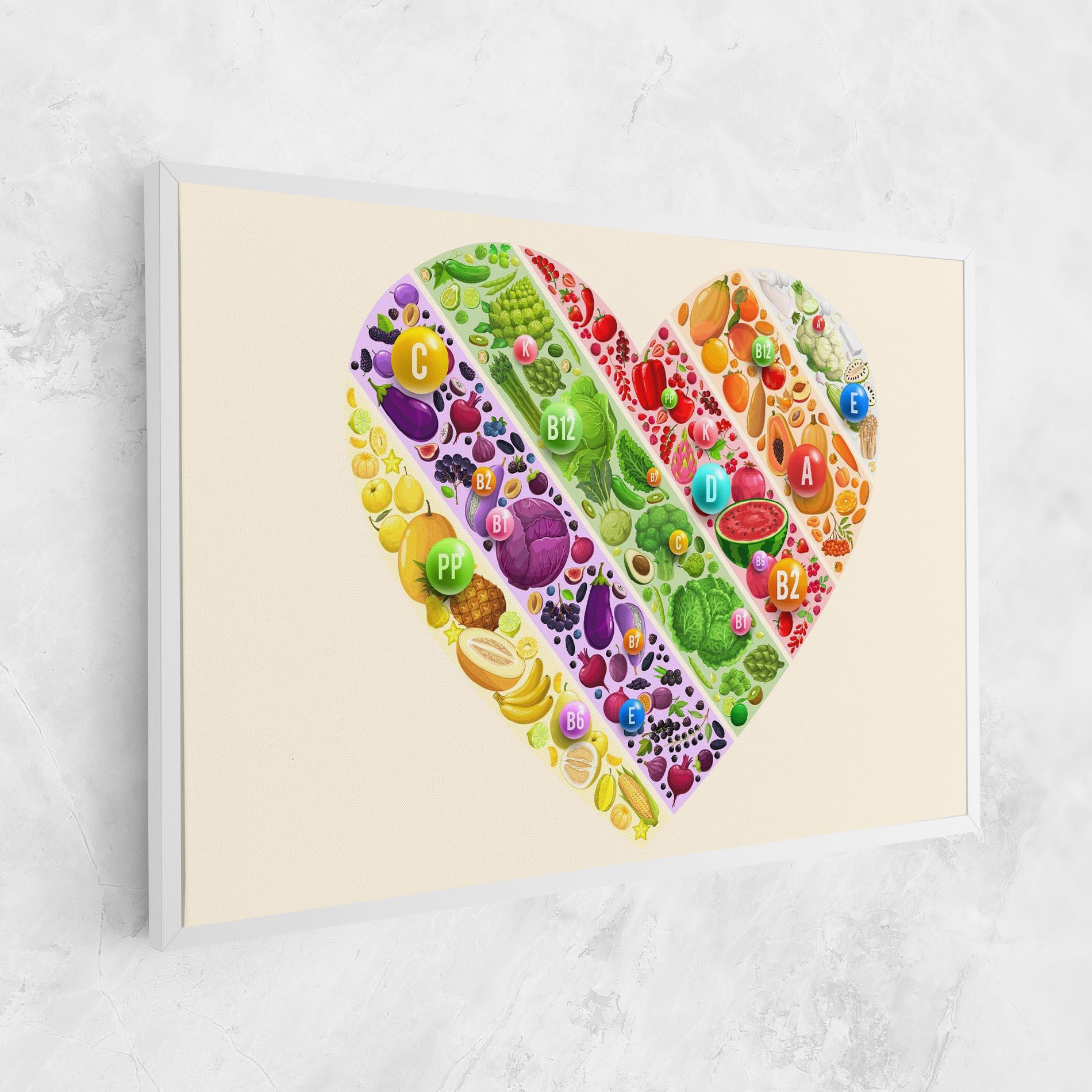 Tablou Canvas Food Heart mockup 1