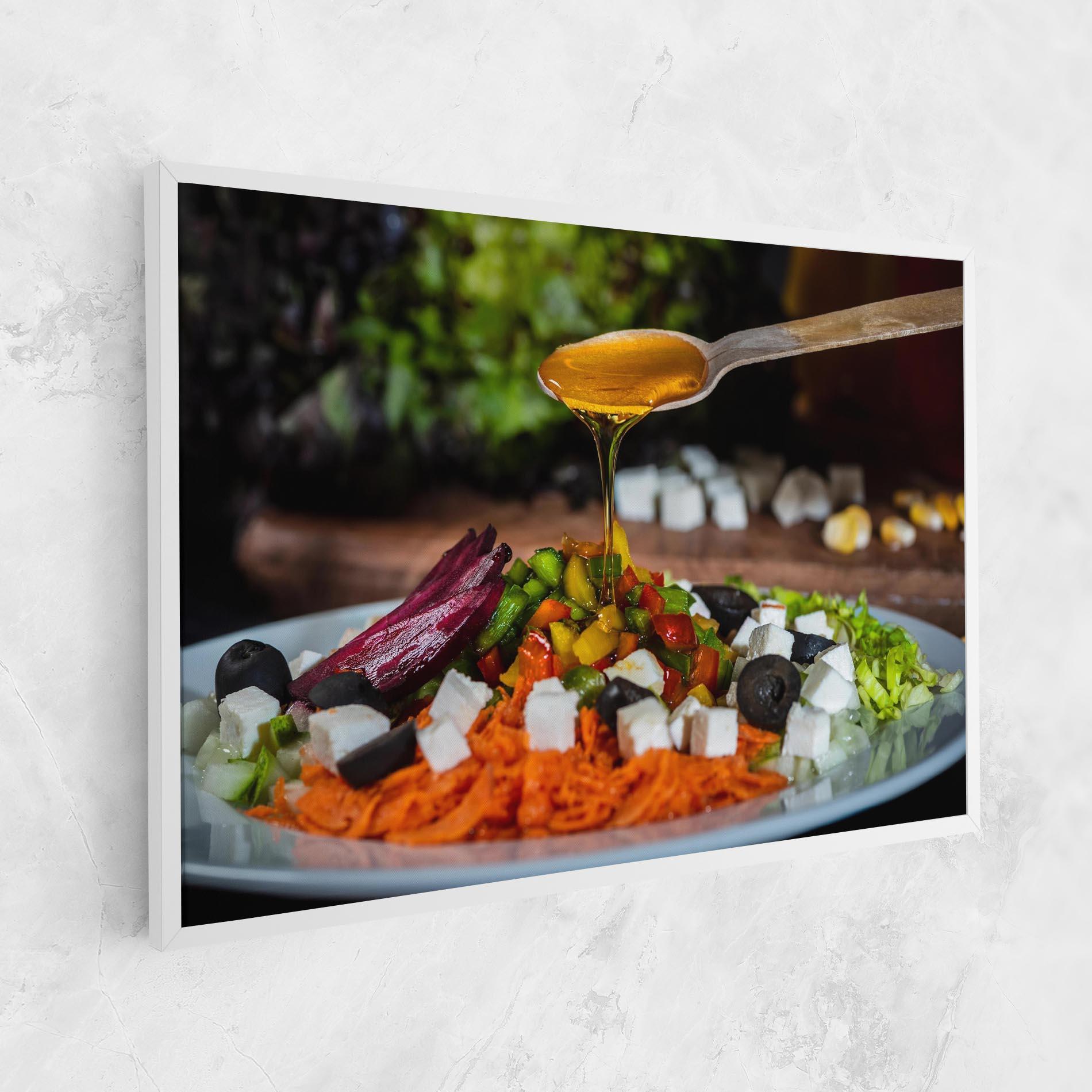 Tablou Canvas Honey Over Food mockup 1