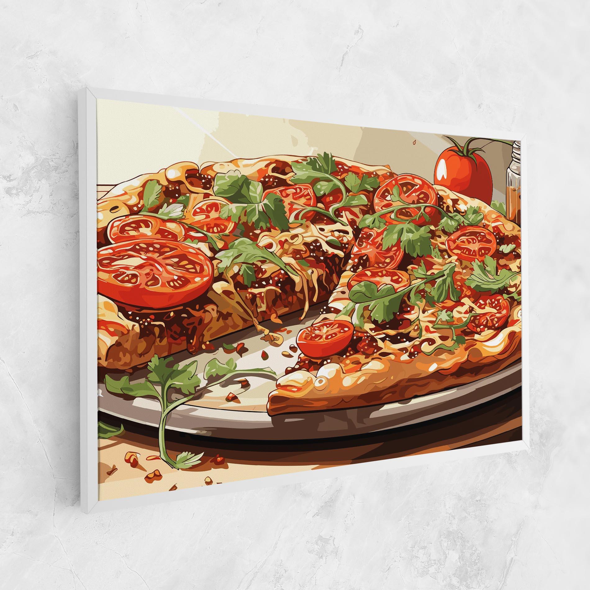 Tablou Canvas Pizza View mockup 1