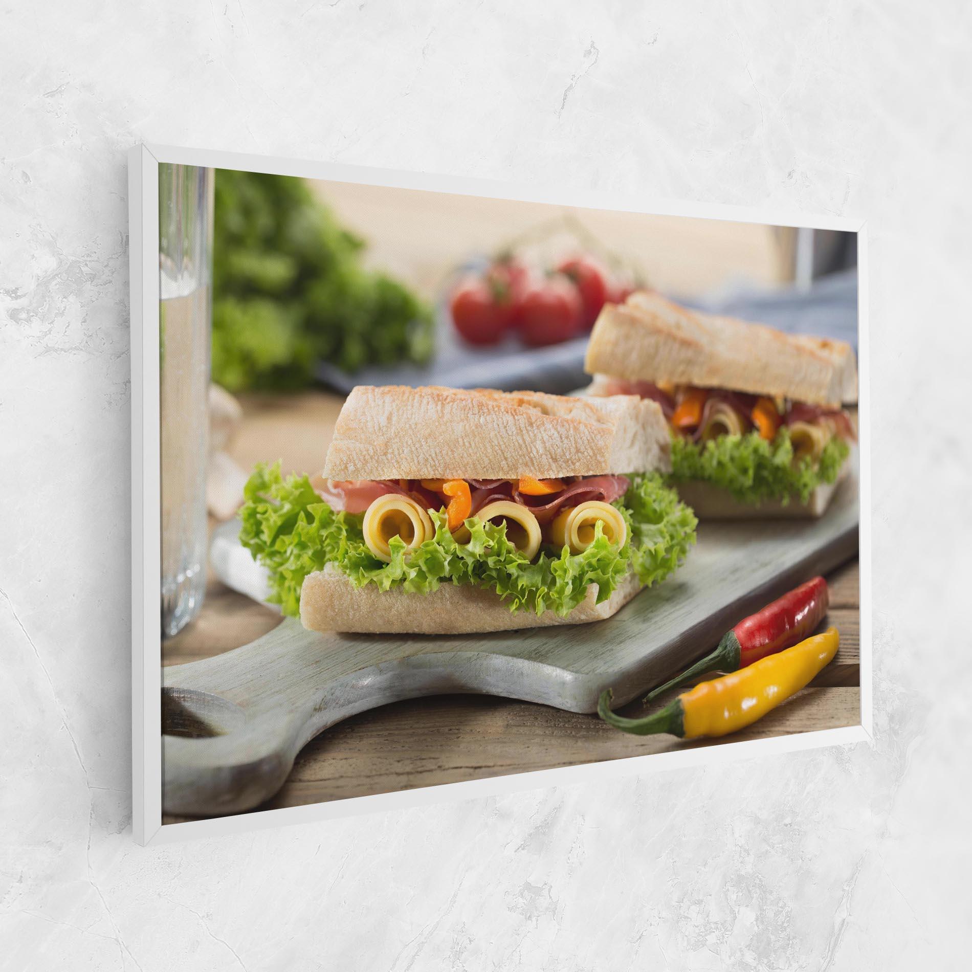 Tablou Canvas Yum Sandwich mockup 1