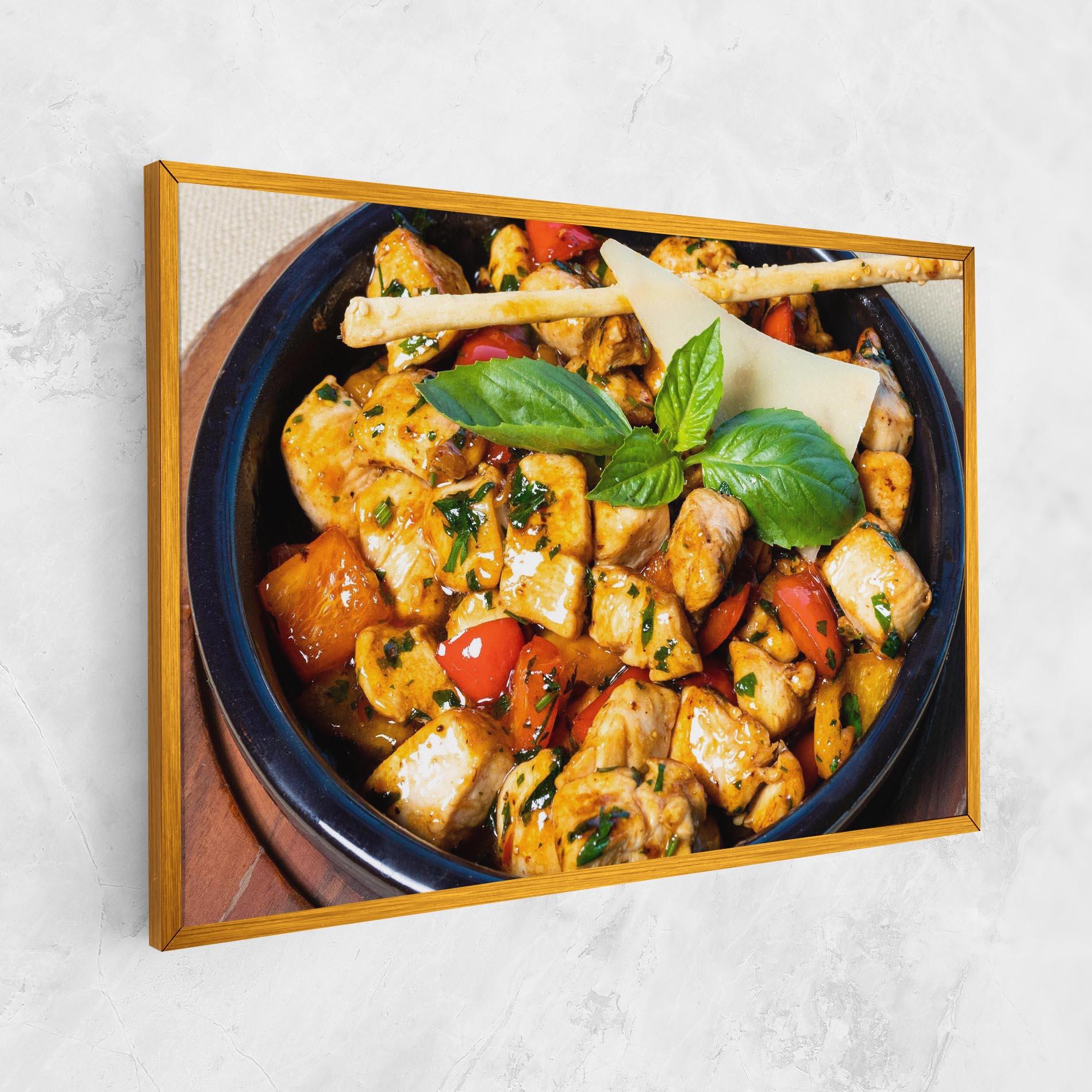 Tablou Canvas Chicken Food mockup 1