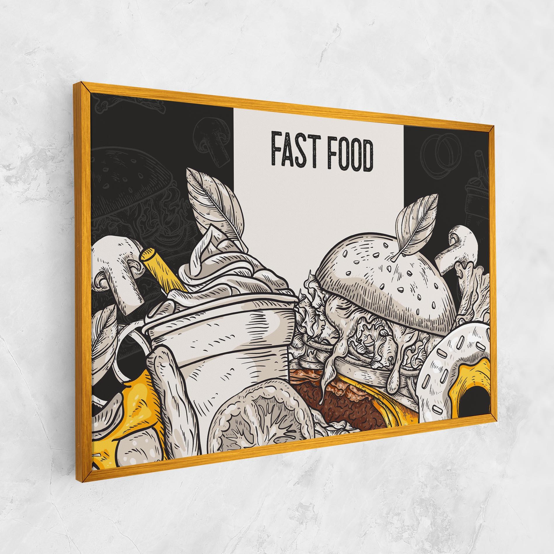 Tablou Canvas Fast Food mockup 1