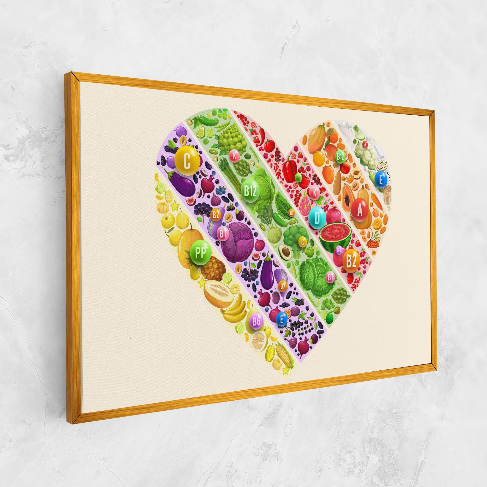 Tablou Canvas Food Heart mockup 1