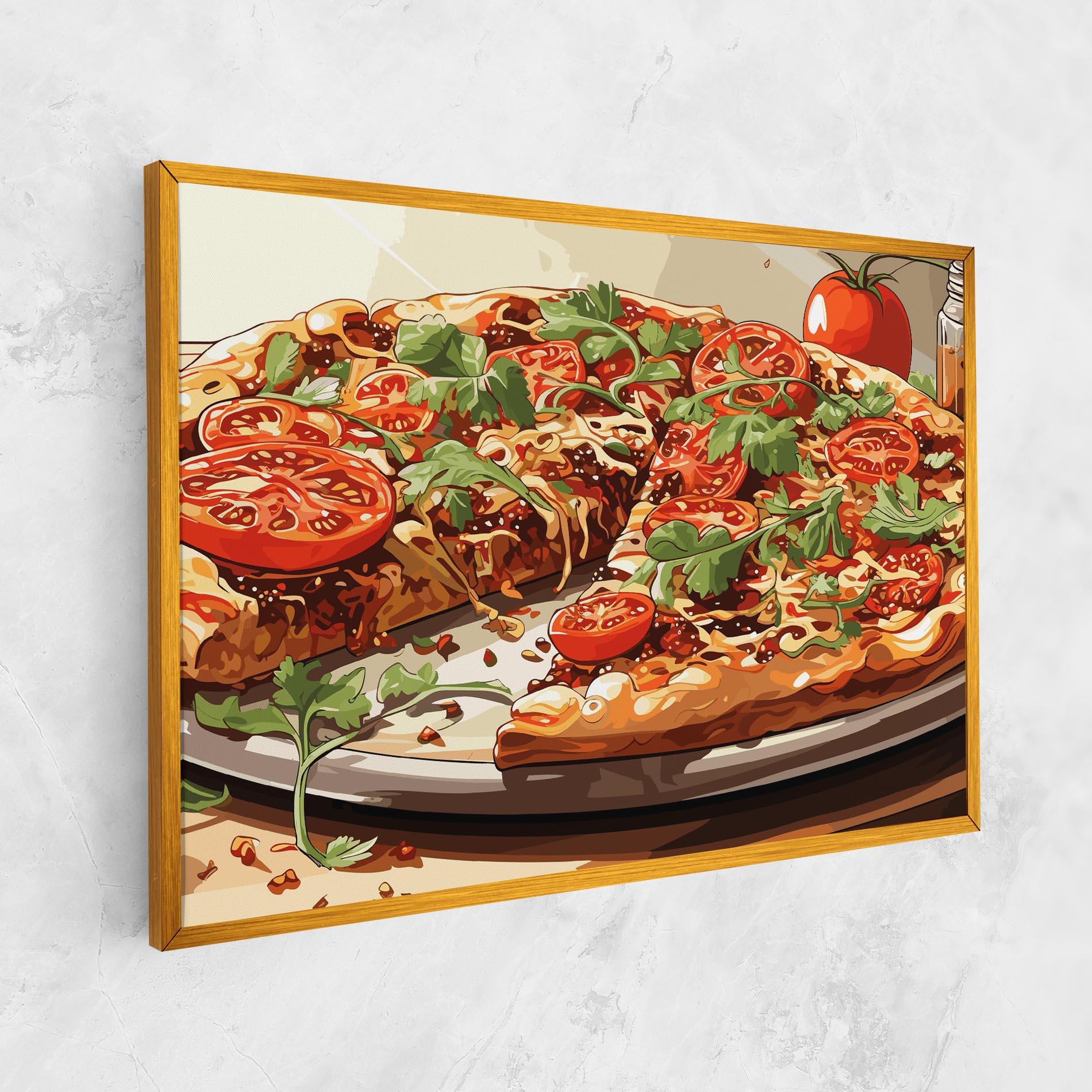 Tablou Canvas Pizza View mockup 1