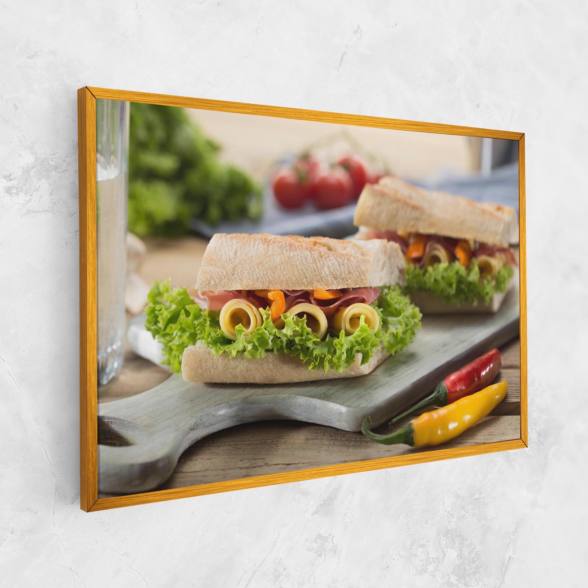 Tablou Canvas Yum Sandwich mockup 1
