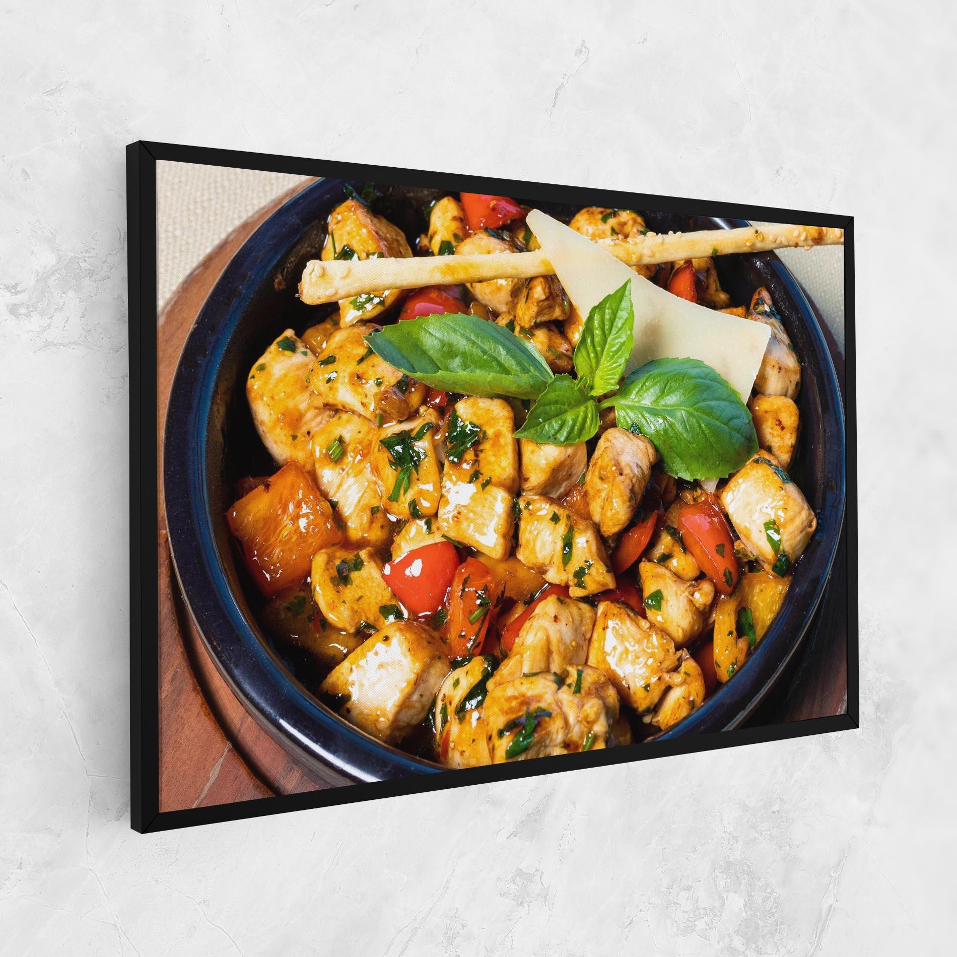 Tablou Canvas Chicken Food mockup 1