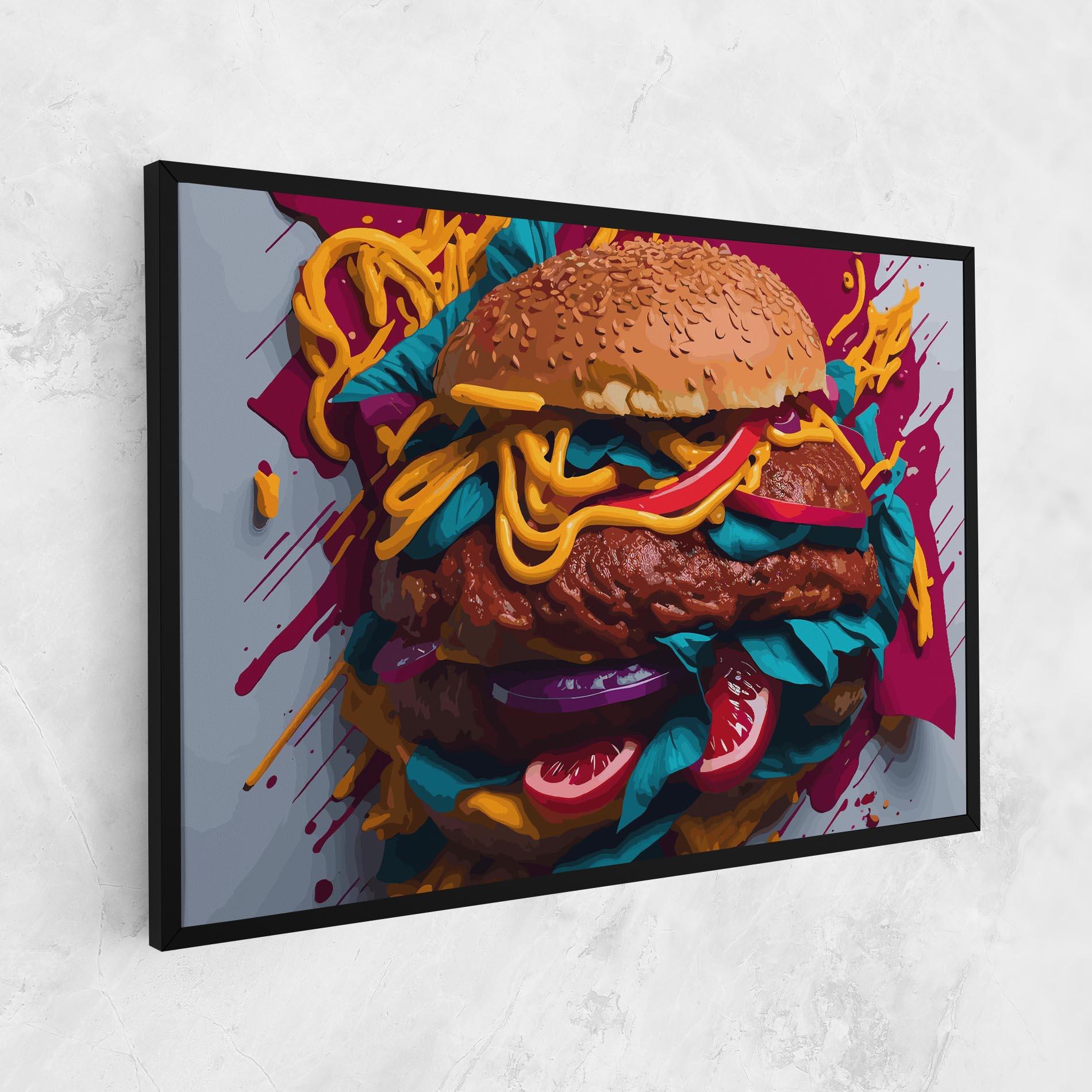 Tablou Canvas Crazy Burger mockup 1
