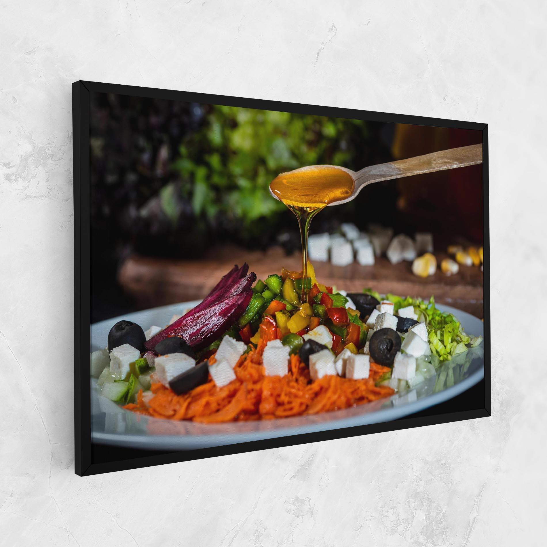 Tablou Canvas Honey Over Food mockup 1