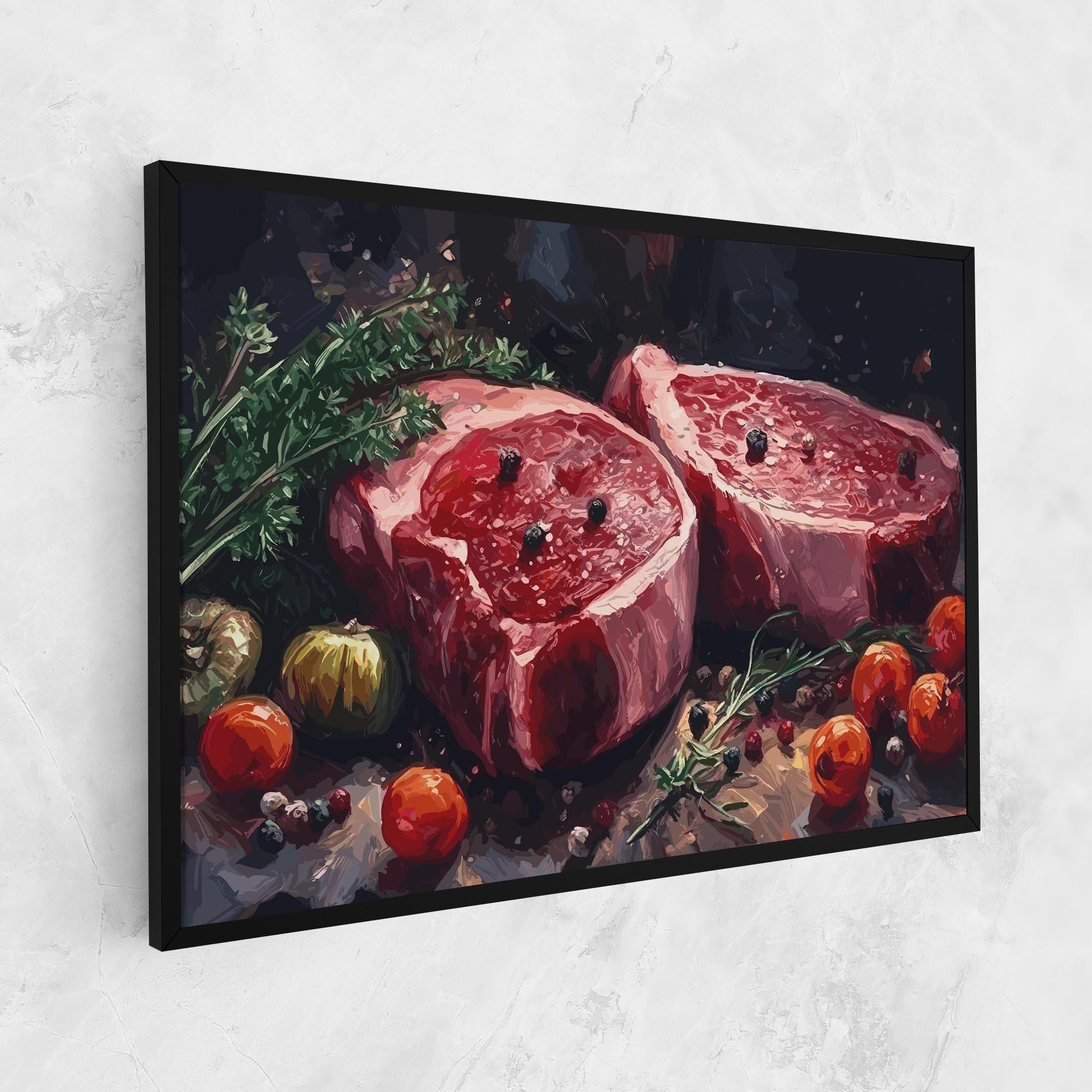 Tablou Canvas Meat With Tomatoes mockup 1