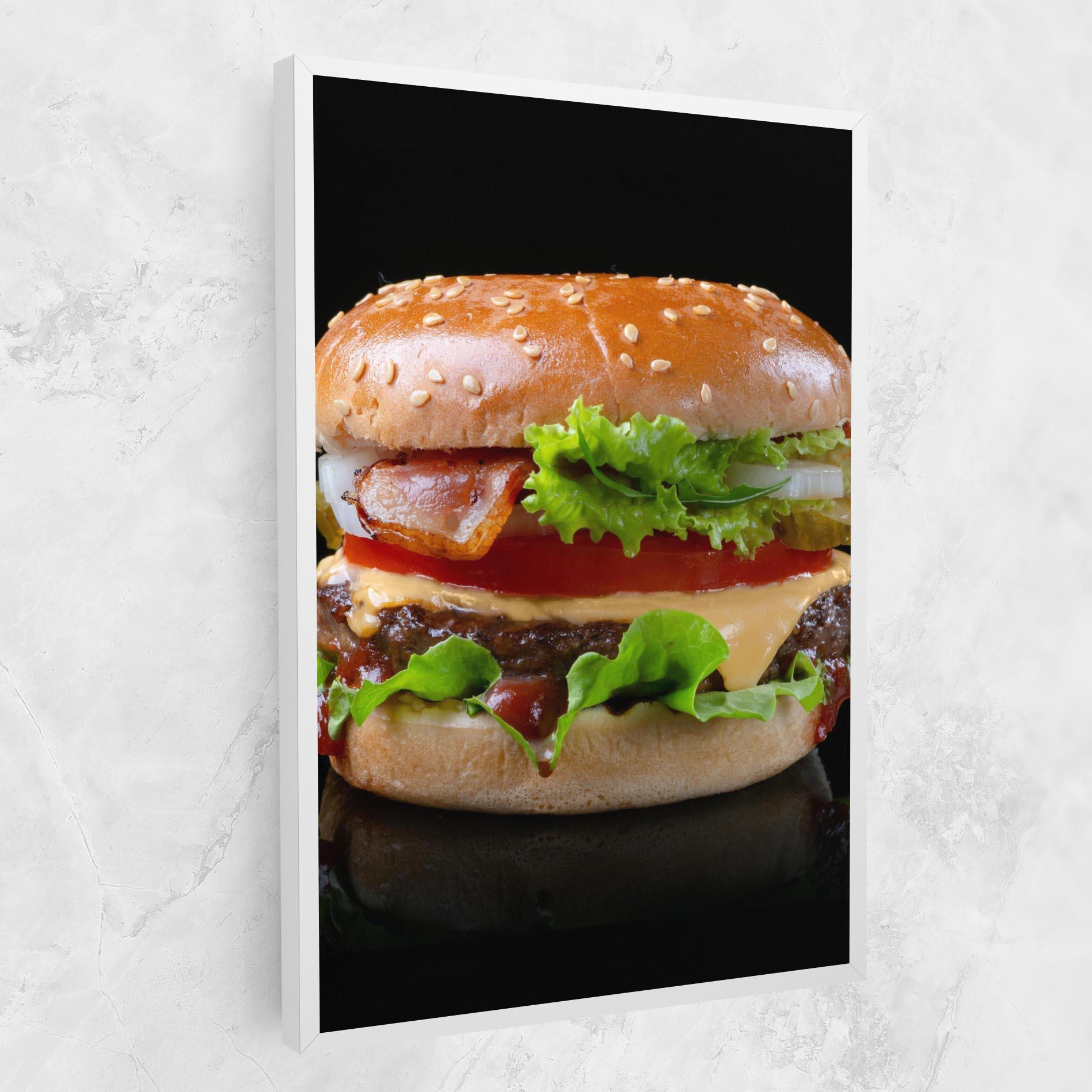 Tablou Canvas Yumm Hamburger mockup 1