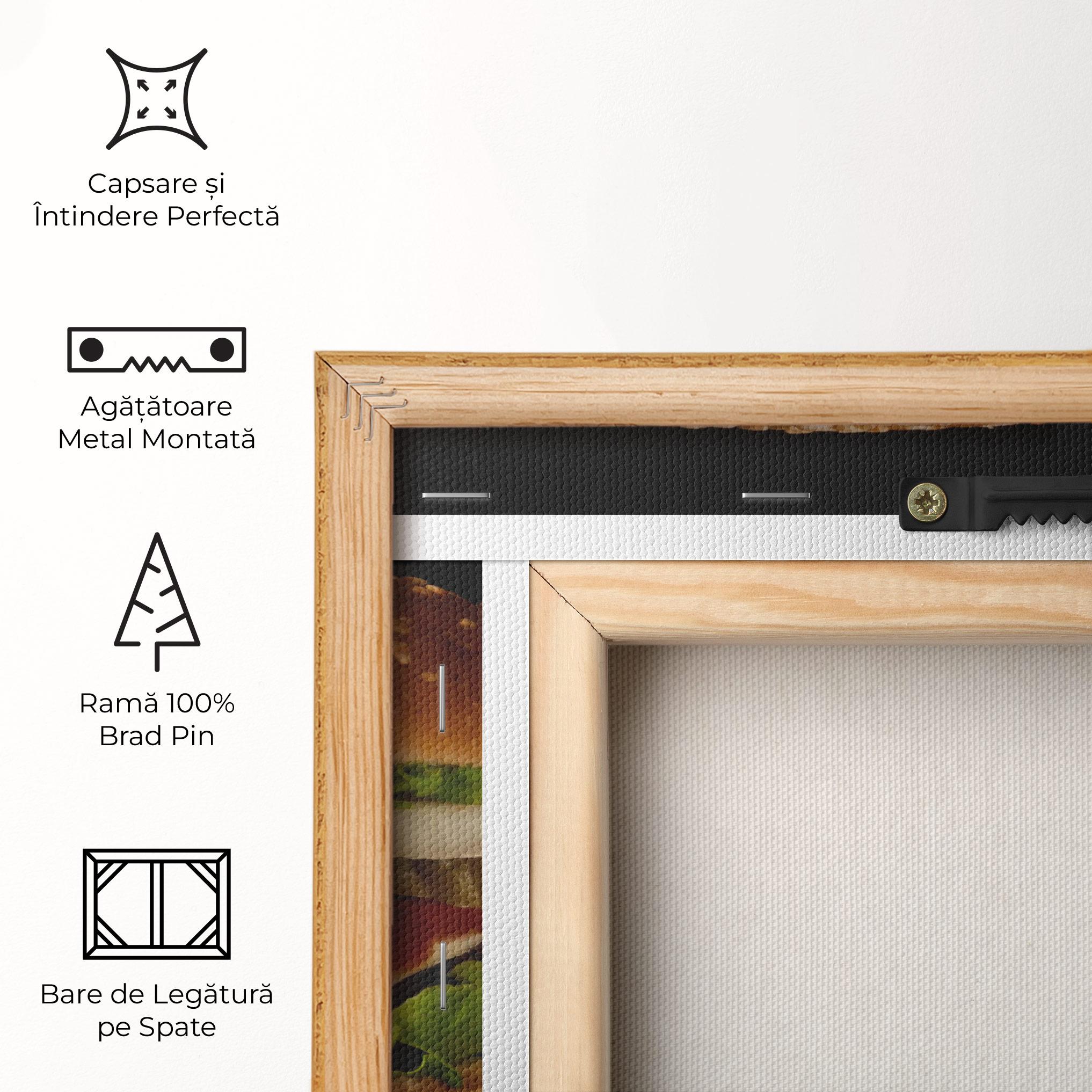 Tablou Canvas Delicious Hamburger mockup 5