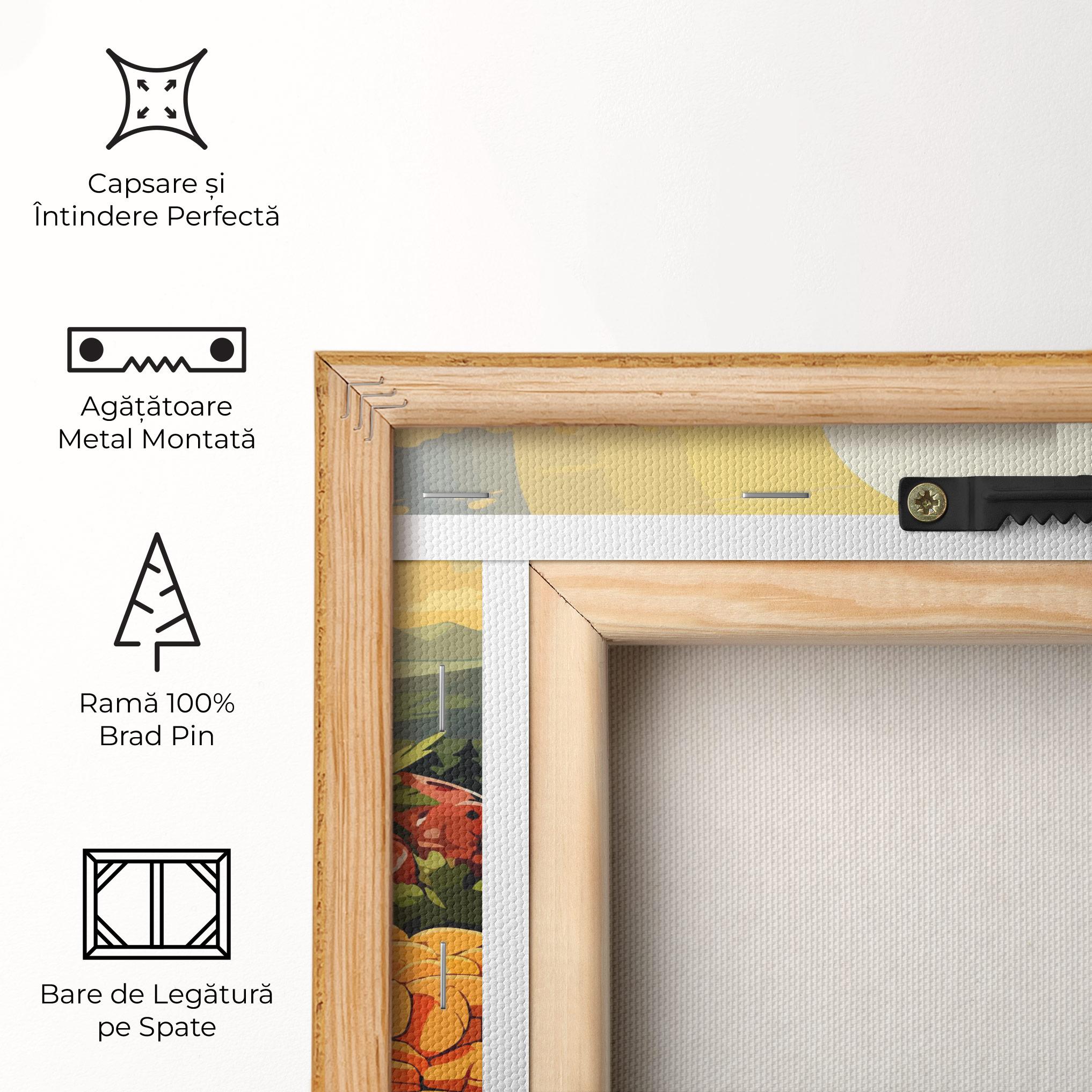 Tablou Canvas Sunset Sousages mockup 5