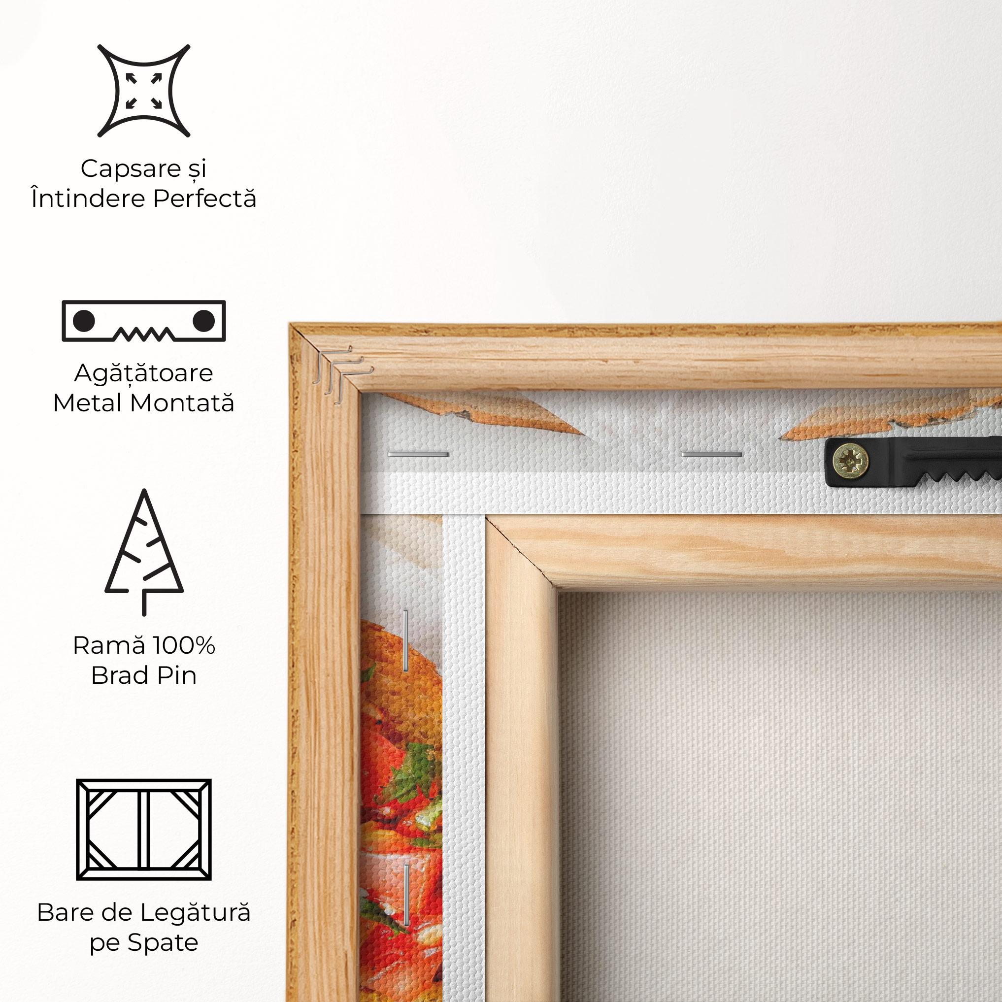 Tablou Canvas Tomatoes On Bread mockup 5