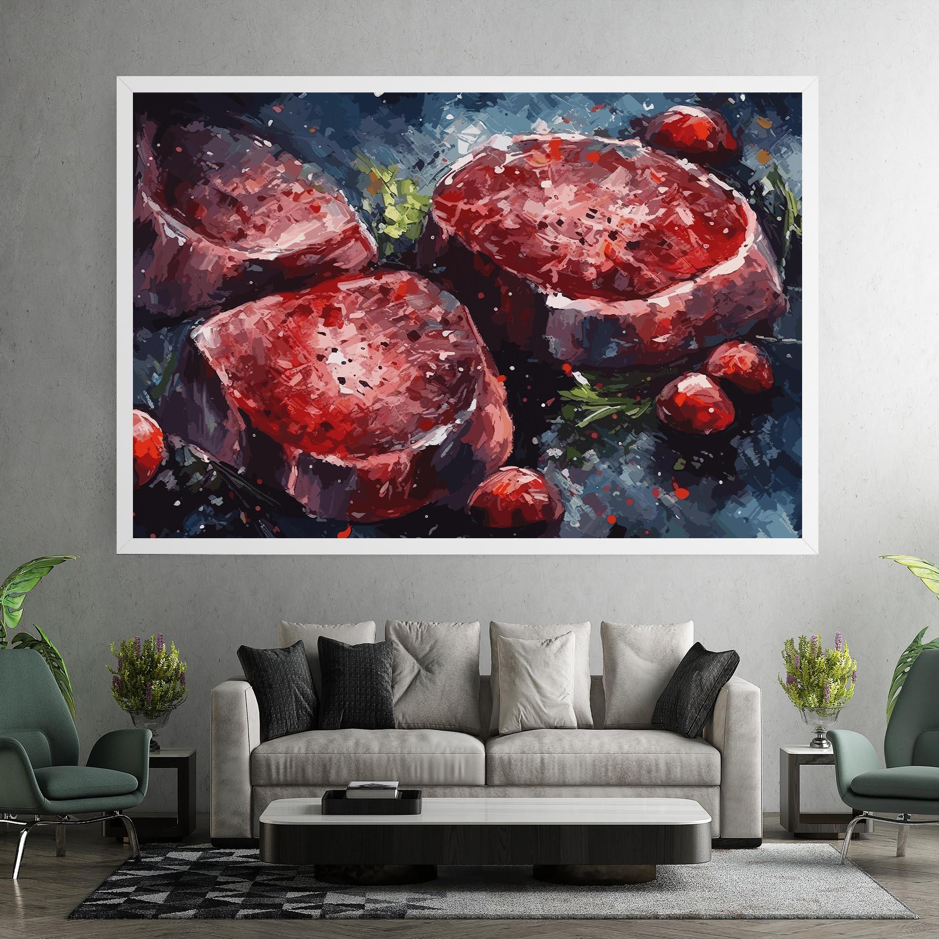 Tablou Canvas Meat Art mockup 7