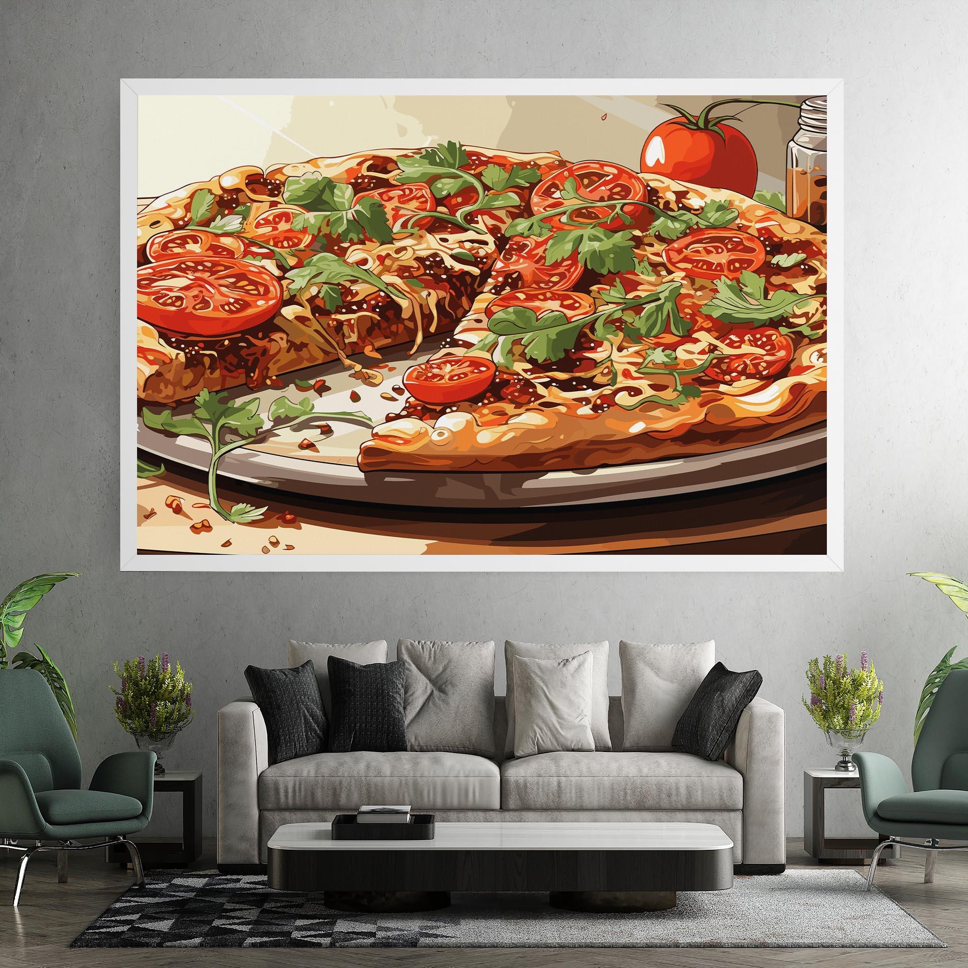 Tablou Canvas Pizza View mockup 7
