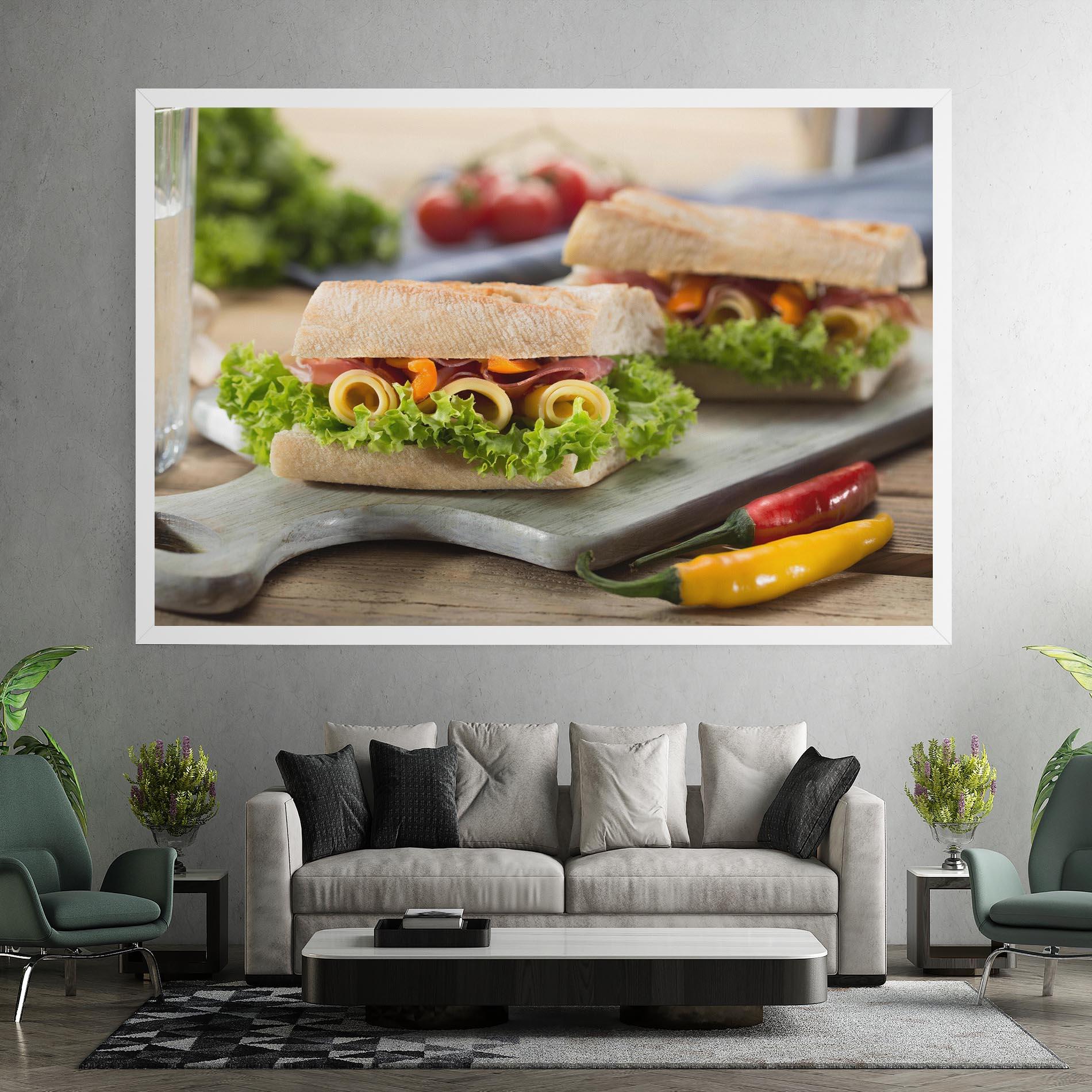 Tablou Canvas Yum Sandwich mockup 7