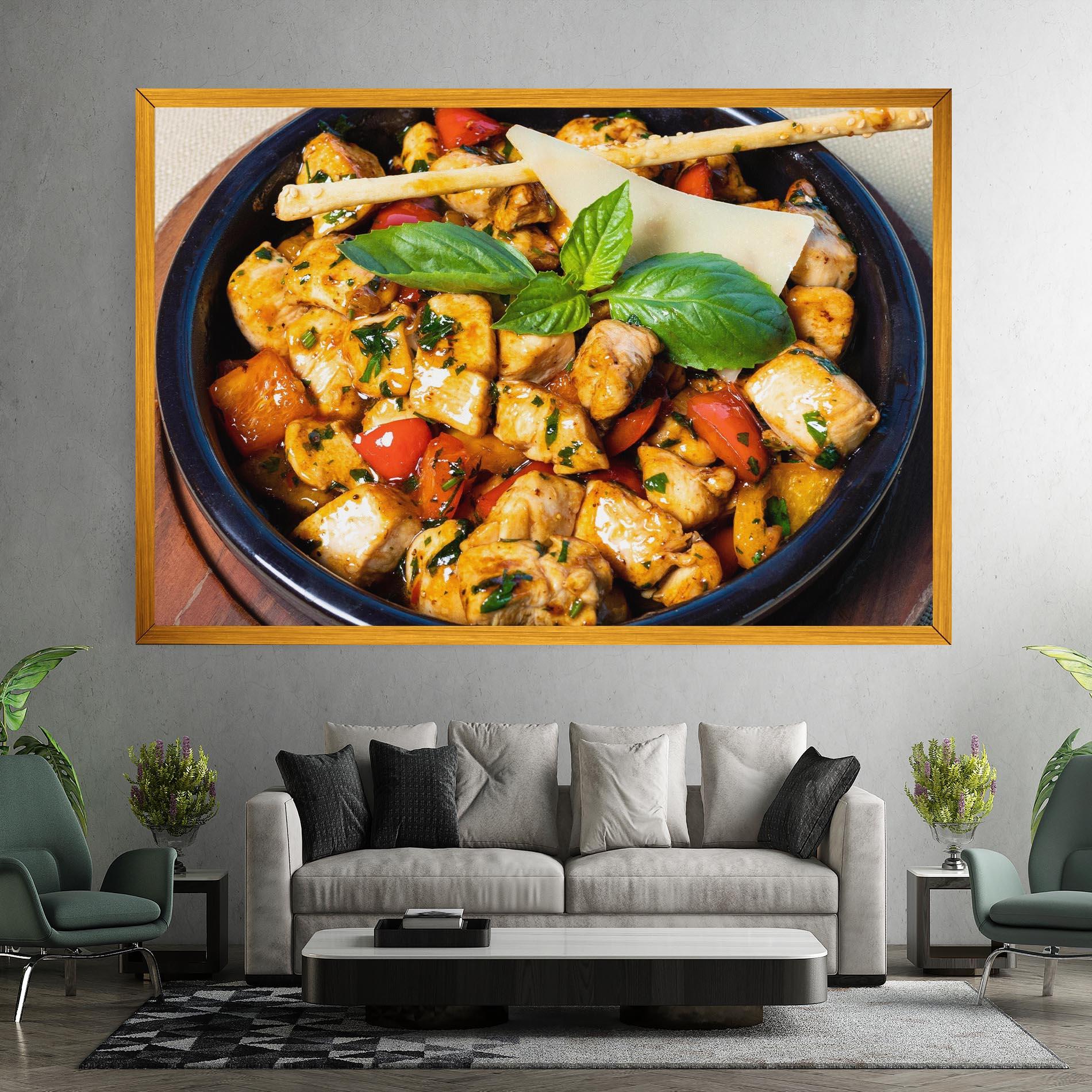 Tablou Canvas Chicken Food mockup 7