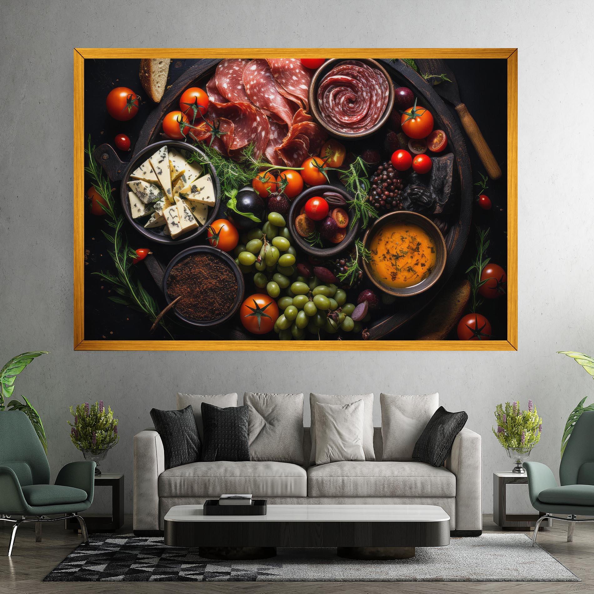 Tablou Canvas Meats Assortment mockup 7