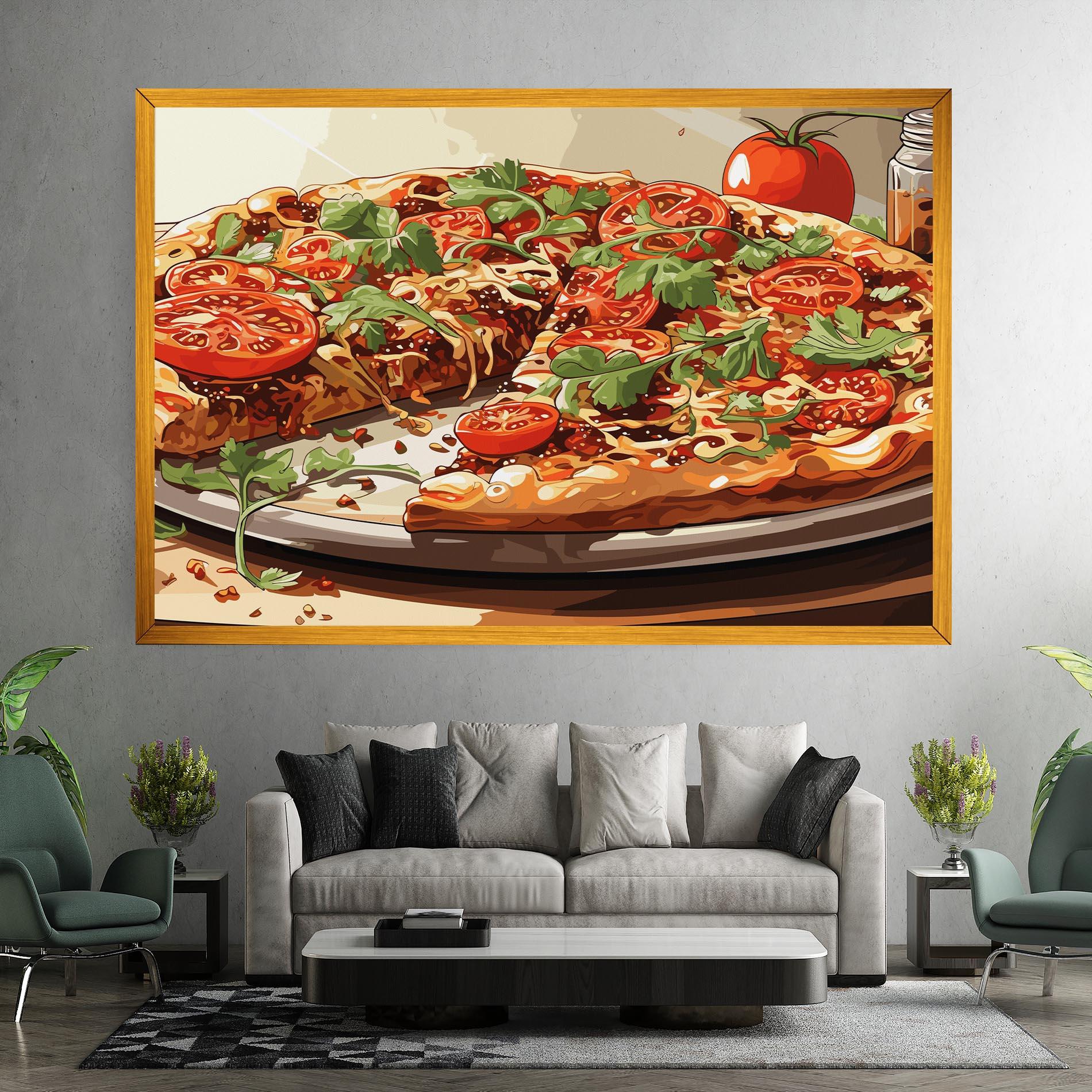 Tablou Canvas Pizza View mockup 7