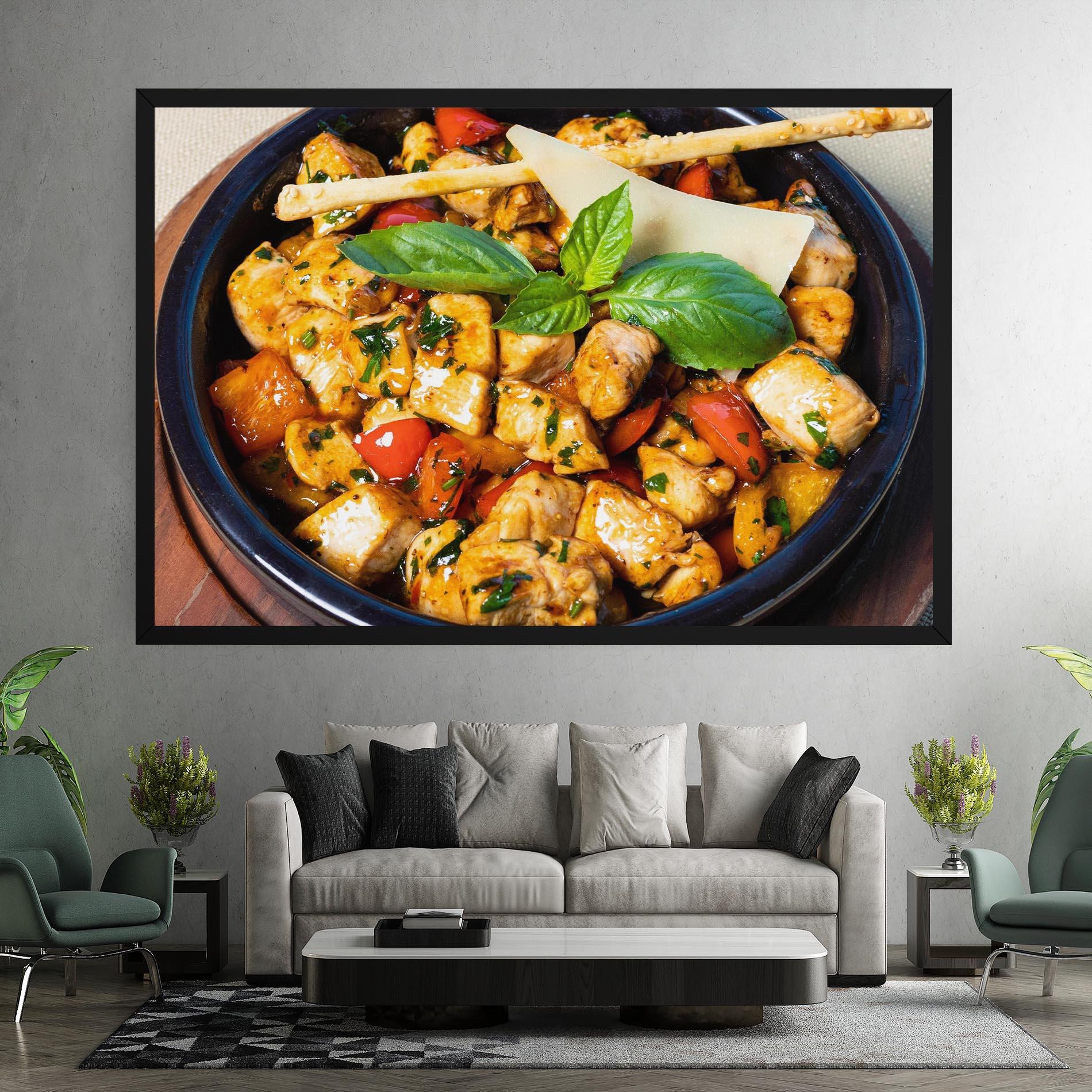 Tablou Canvas Chicken Food mockup 7