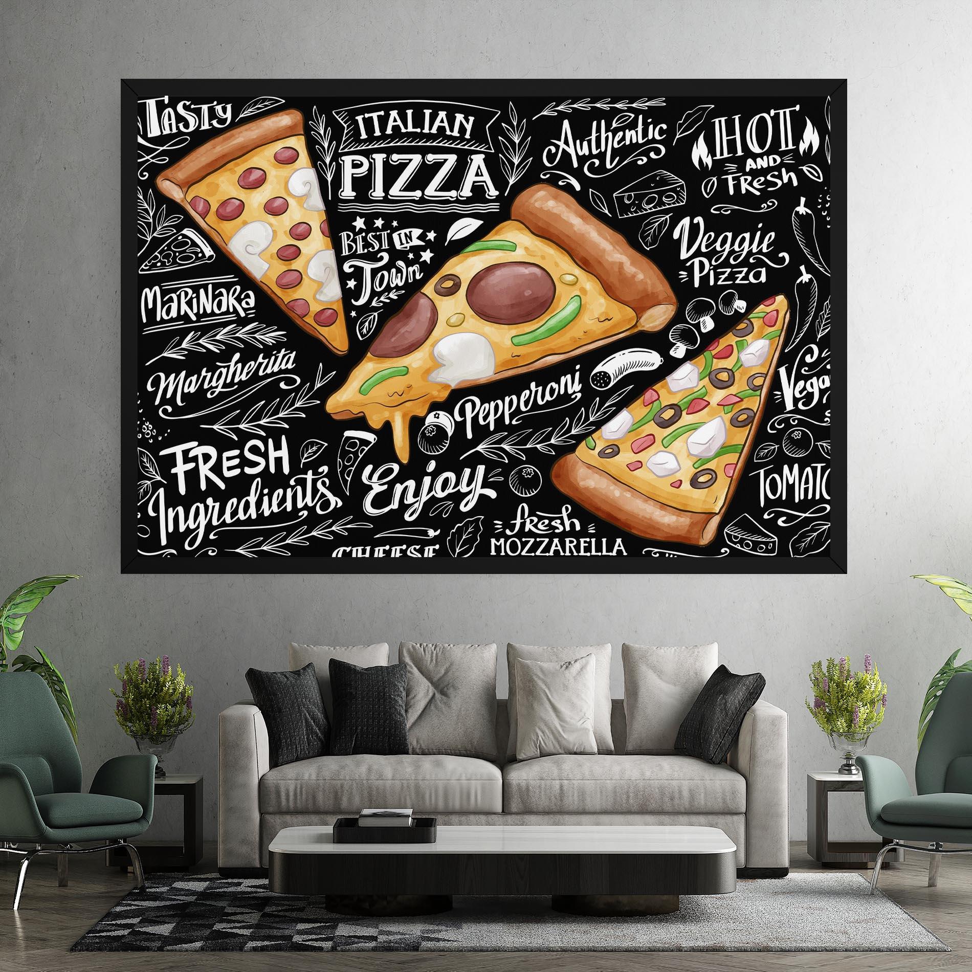 Tablou Canvas Enjoy Pizza mockup 7