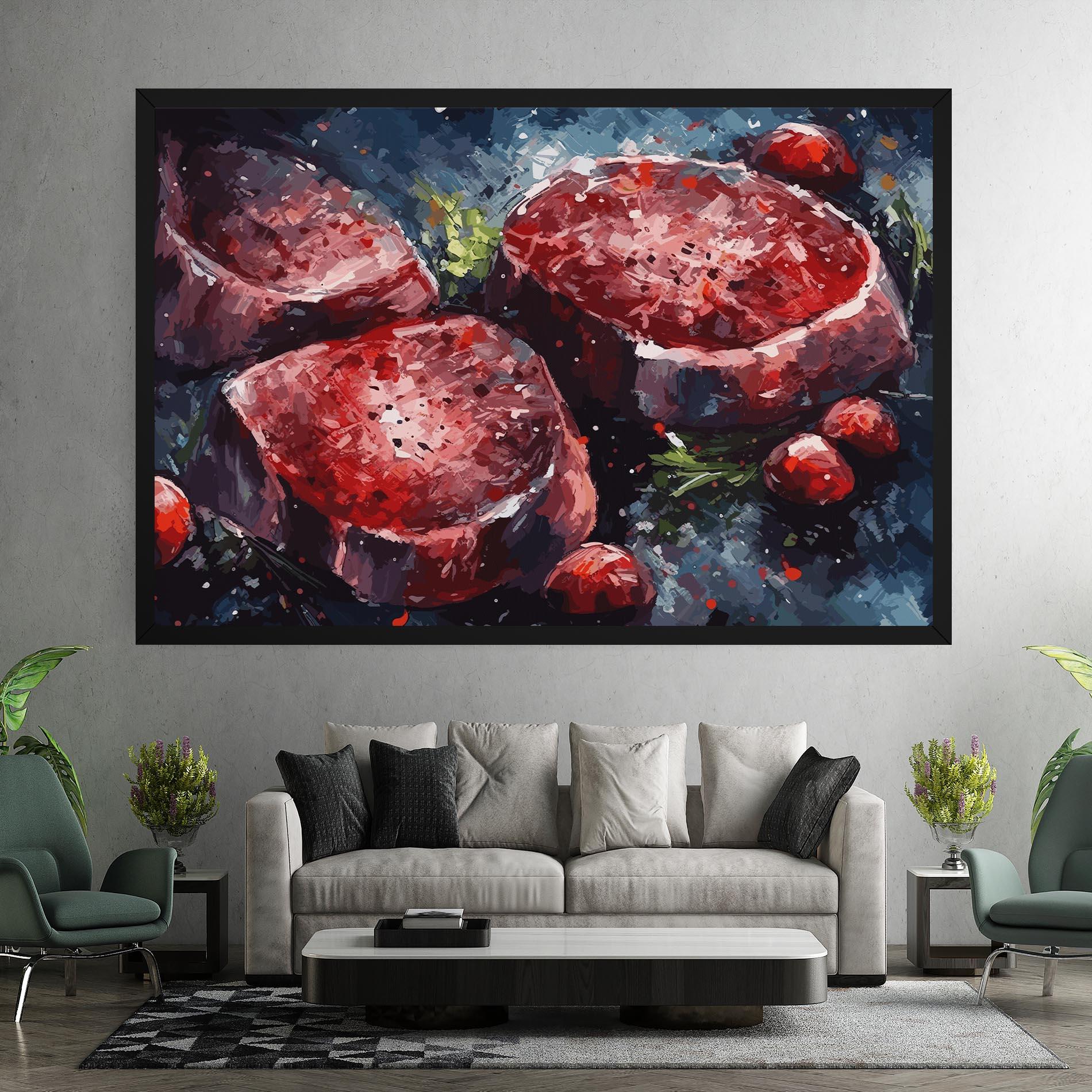 Tablou Canvas Meat Art mockup 7