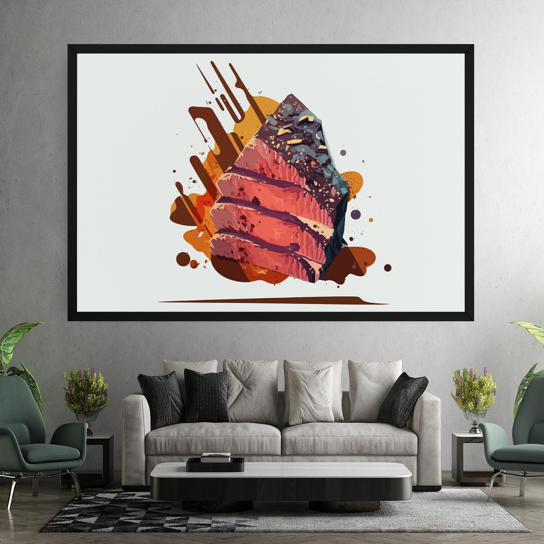 Tablou Canvas Meat Floating mockup 7