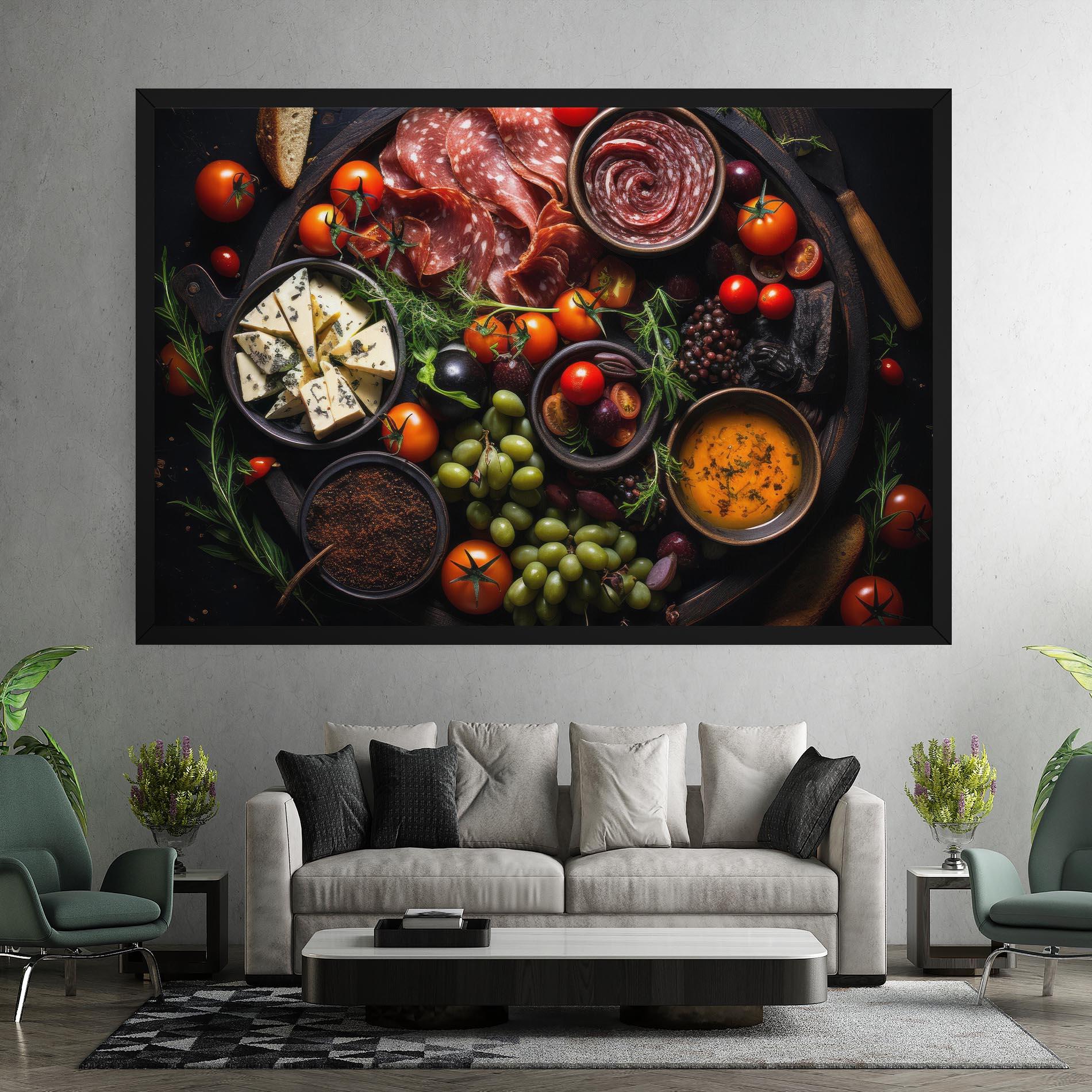 Tablou Canvas Meats Assortment mockup 7