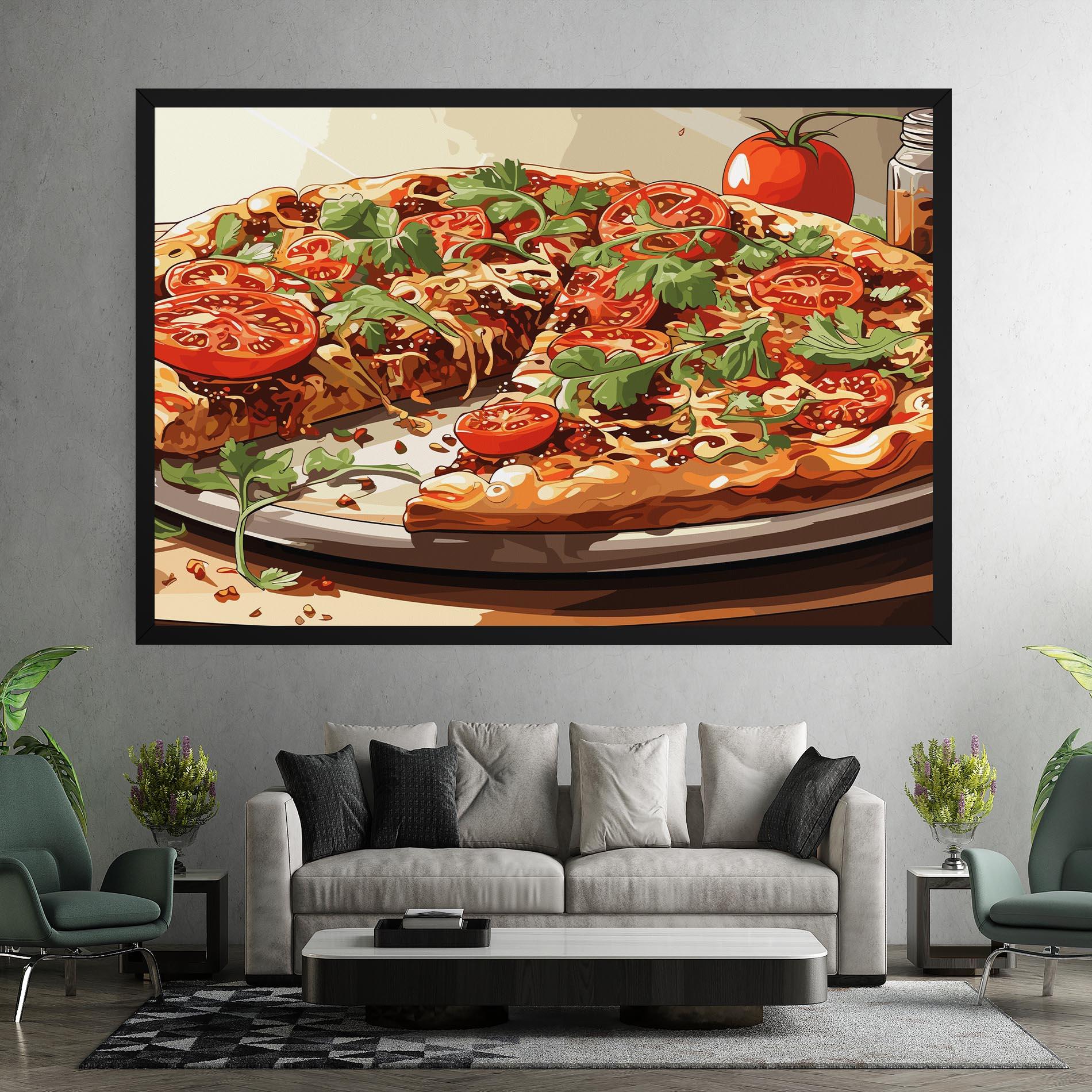 Tablou Canvas Pizza View mockup 7